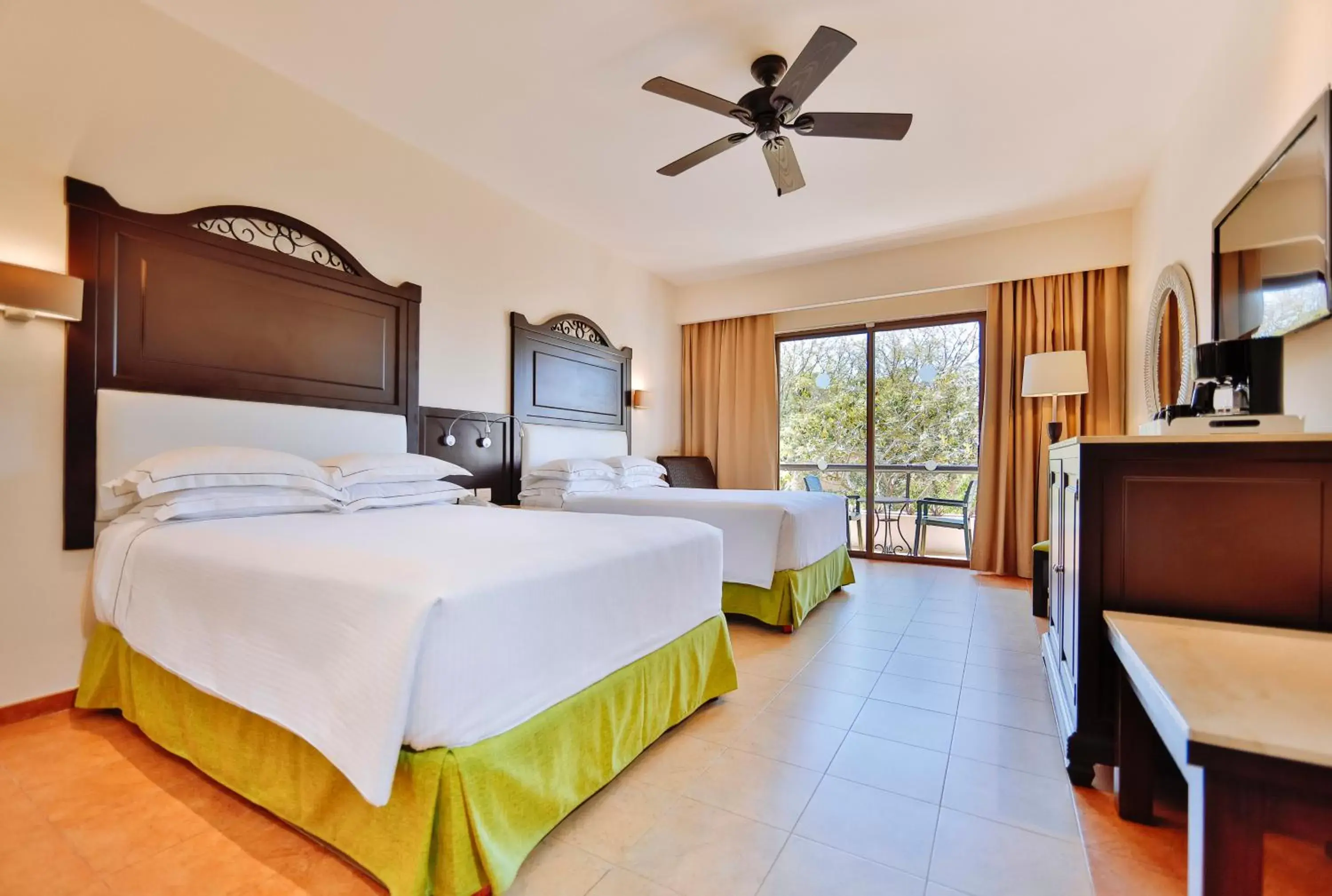 Balcony/Terrace, Bed in Occidental at Xcaret Destination - All Inclusive Balcony/Terrace, Bed in Occidental at Xcaret Destination - All Inclusive
