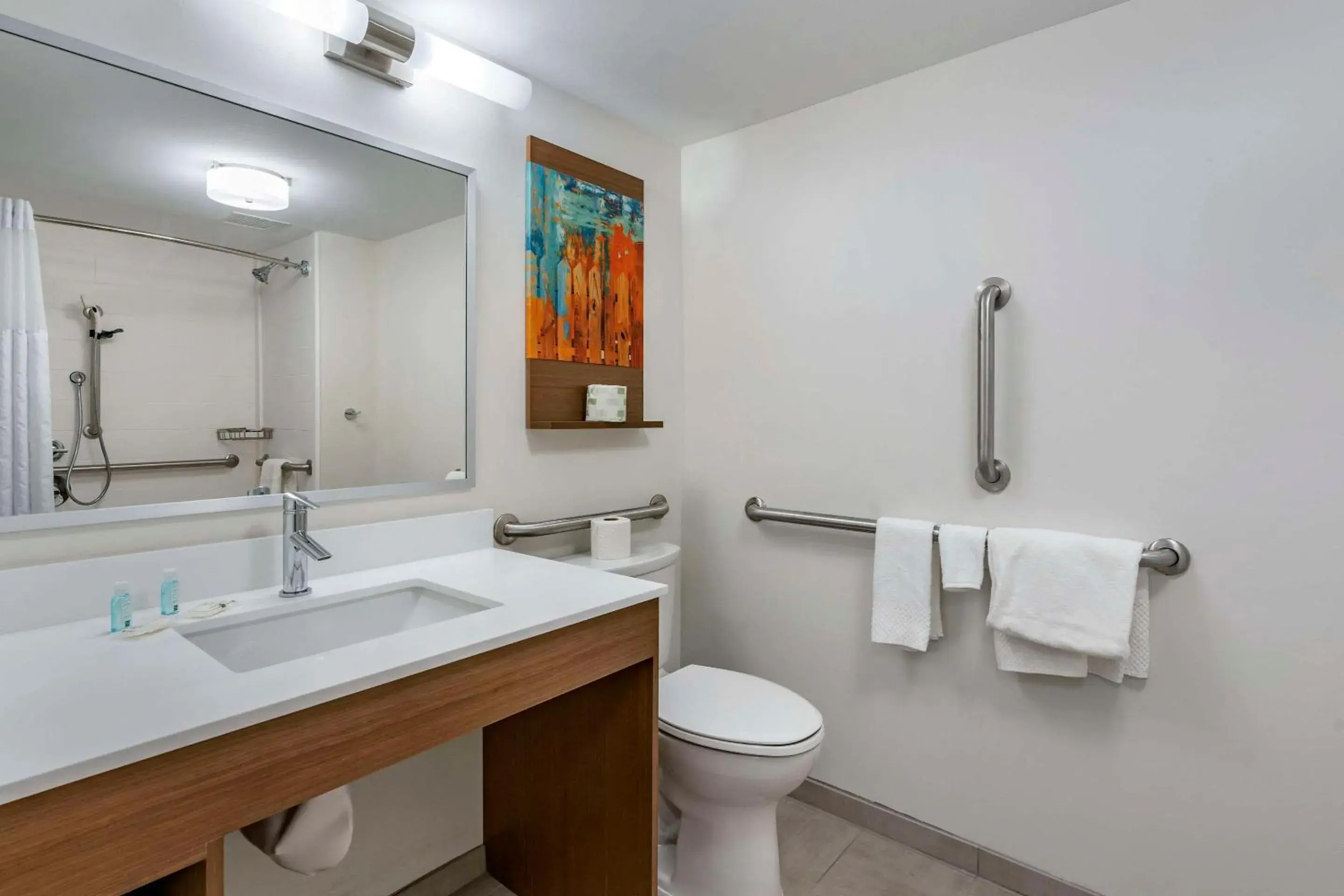 Bedroom, Bathroom in MainStay Suites Lexington I-75