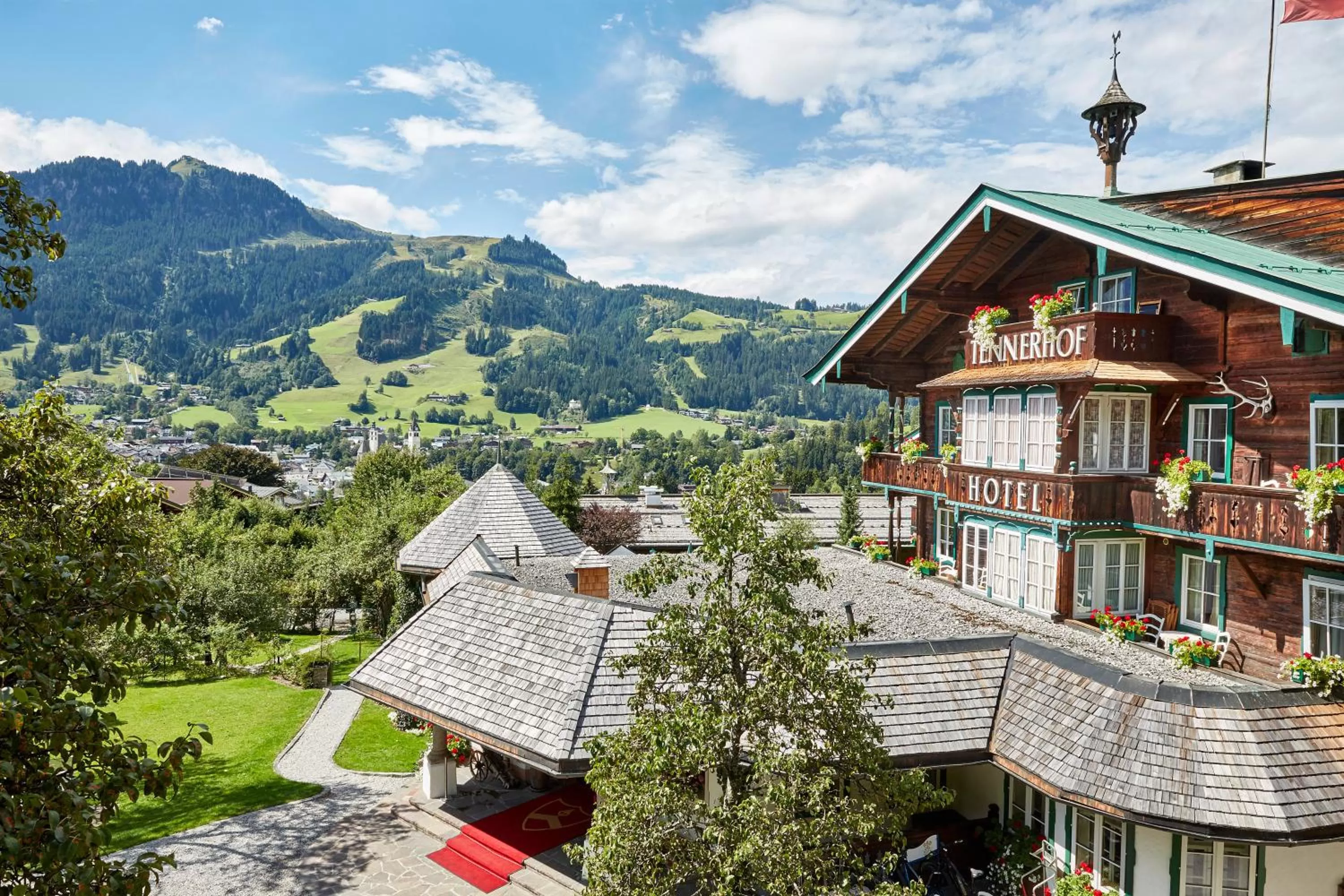 Bird's eye view in Relais & Châteaux Hotel Tennerhof