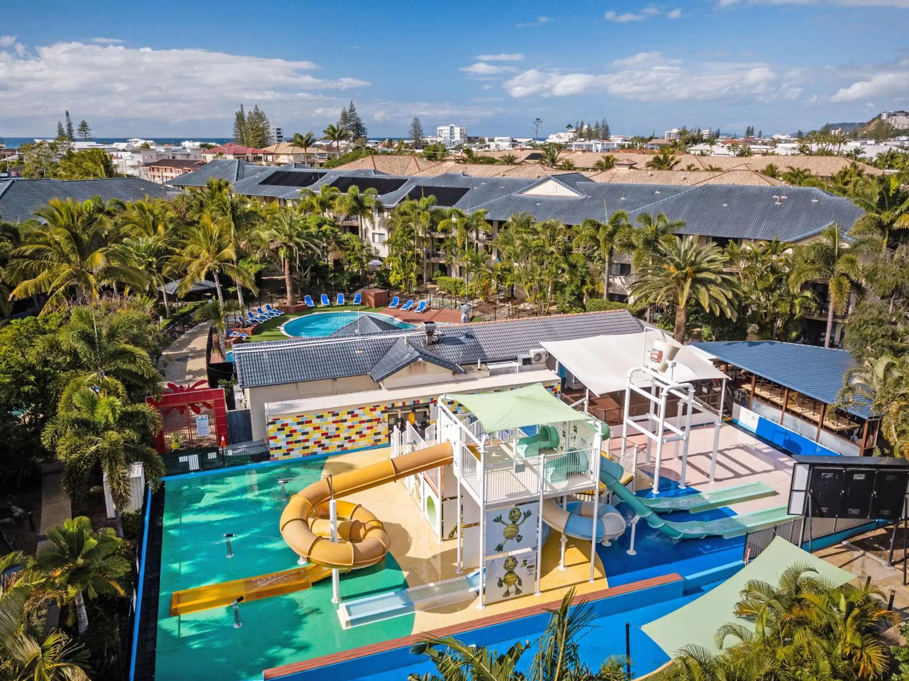 Aqua park, Bird's-eye View in Turtle Beach Resort