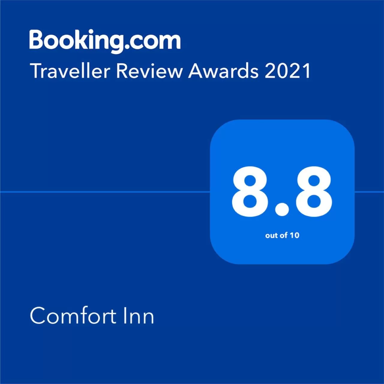 Certificate/Award in Comfort Inn Connellsville Riverview