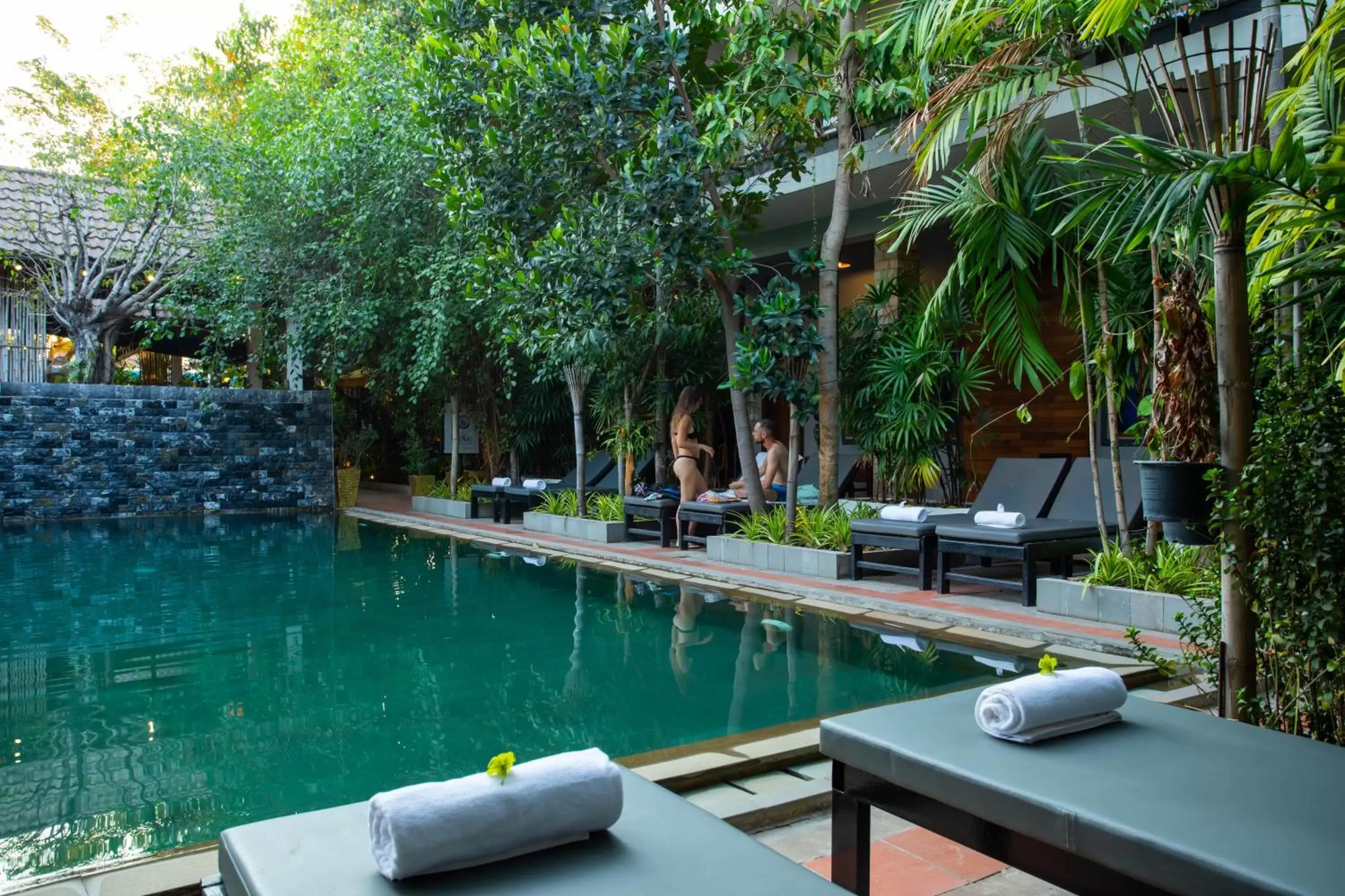 Pool view, Swimming Pool in Indra Porak Residence Hotel