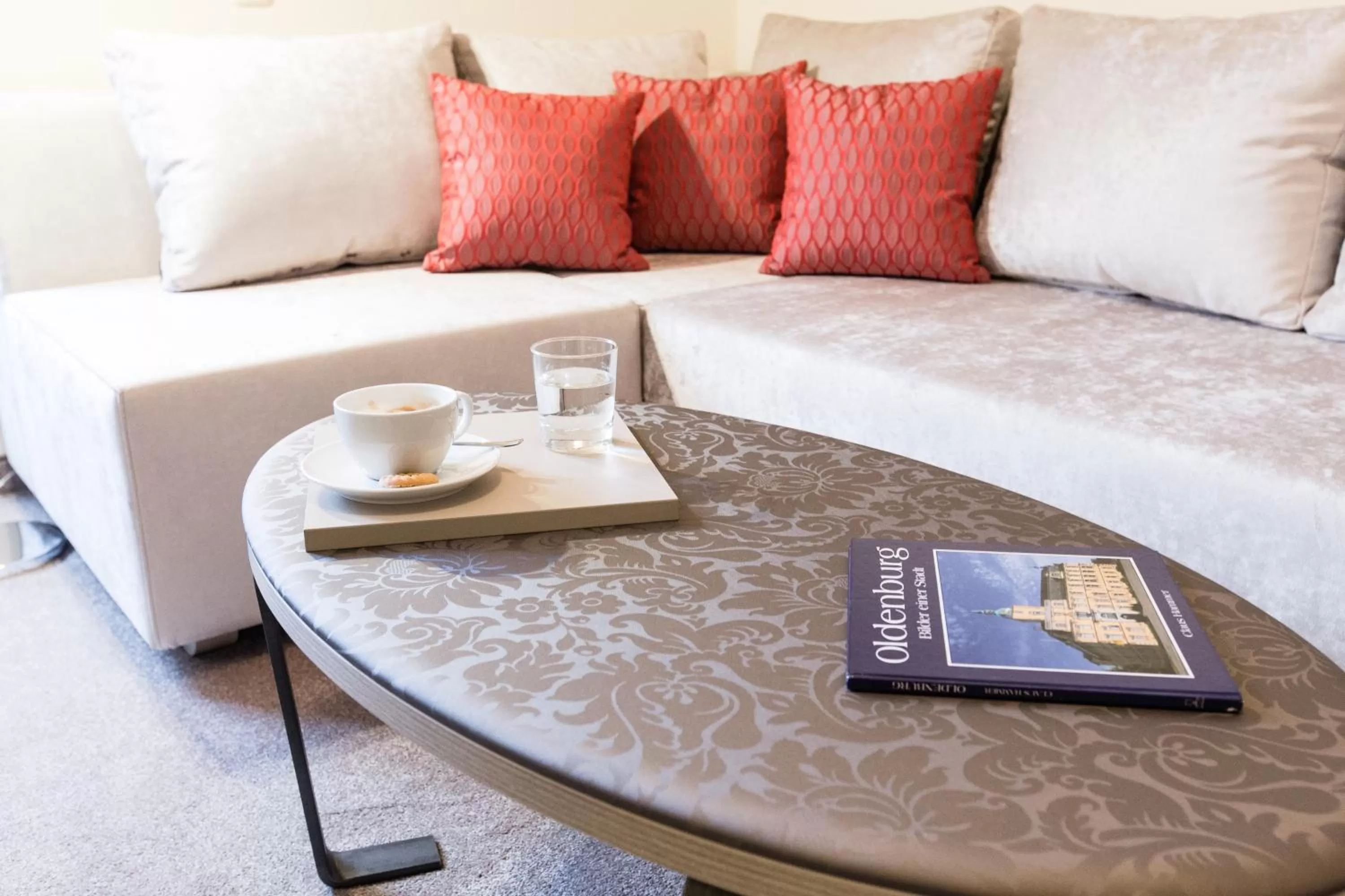 Decorative detail, Bed in Hermes Hotel Oldenburg