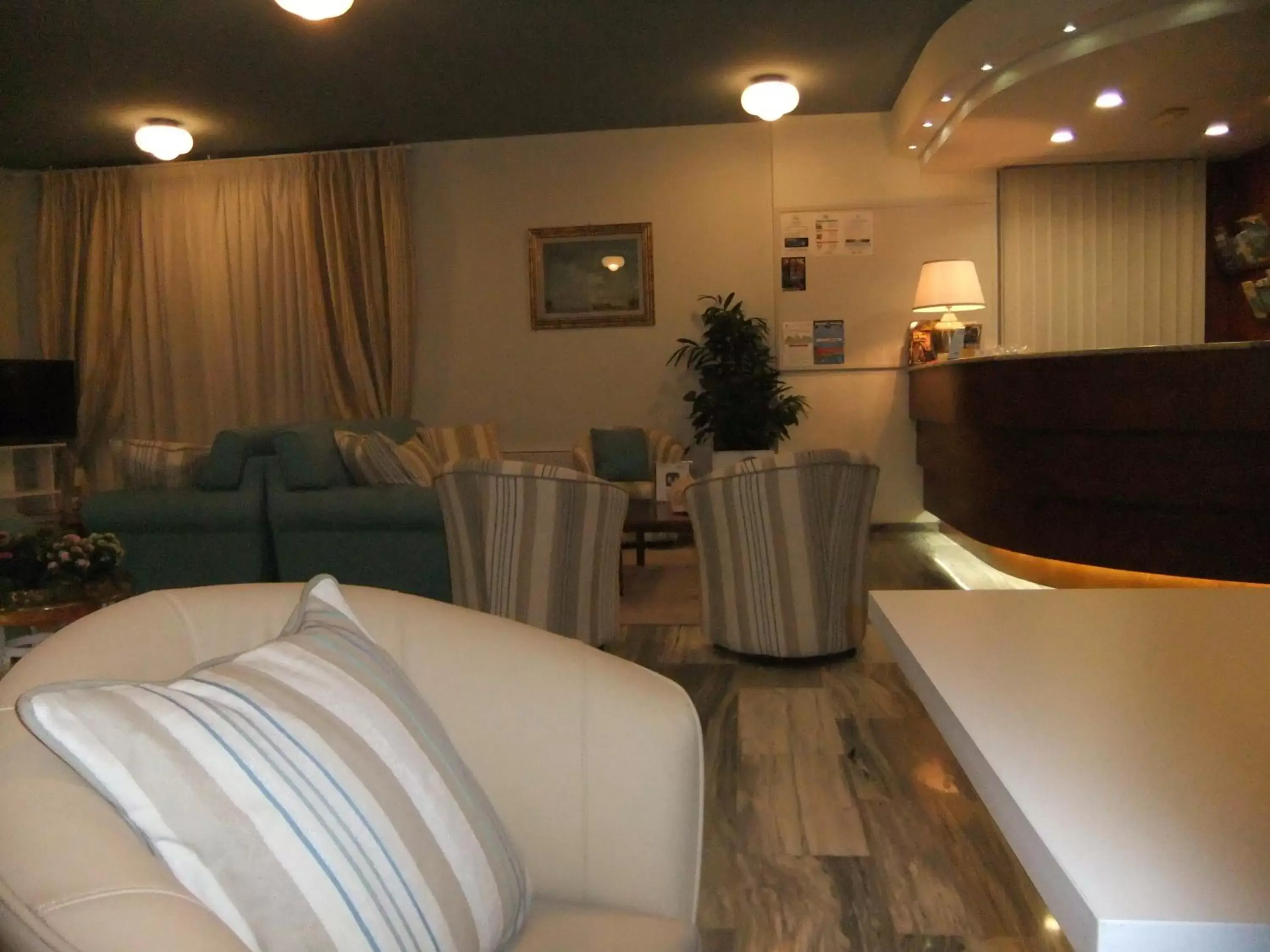 Communal lounge/ TV room in Hotel Giulio Cesare