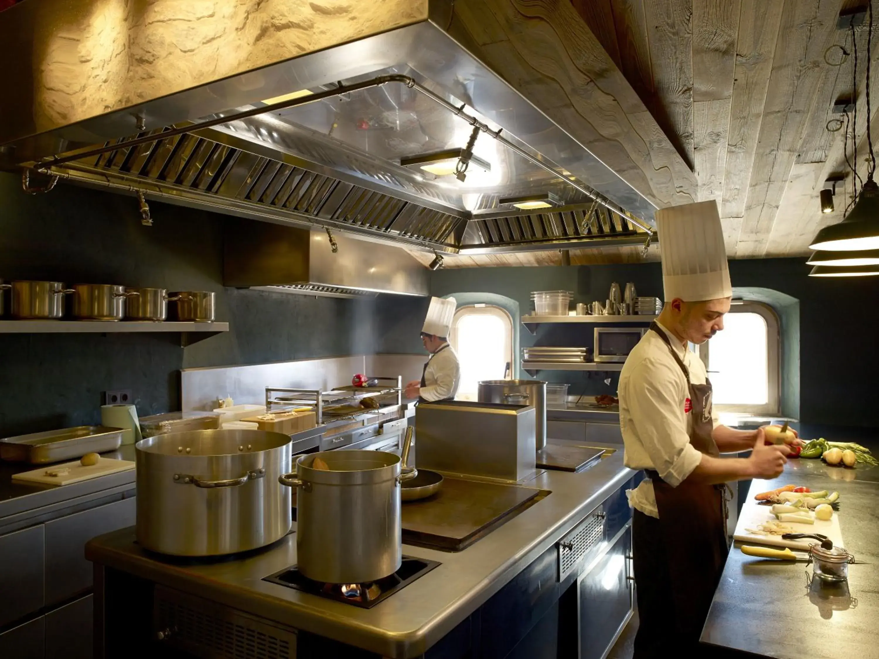 Restaurant/places to eat, Kitchen/Kitchenette in Hotel Puig Francó - Adults Only