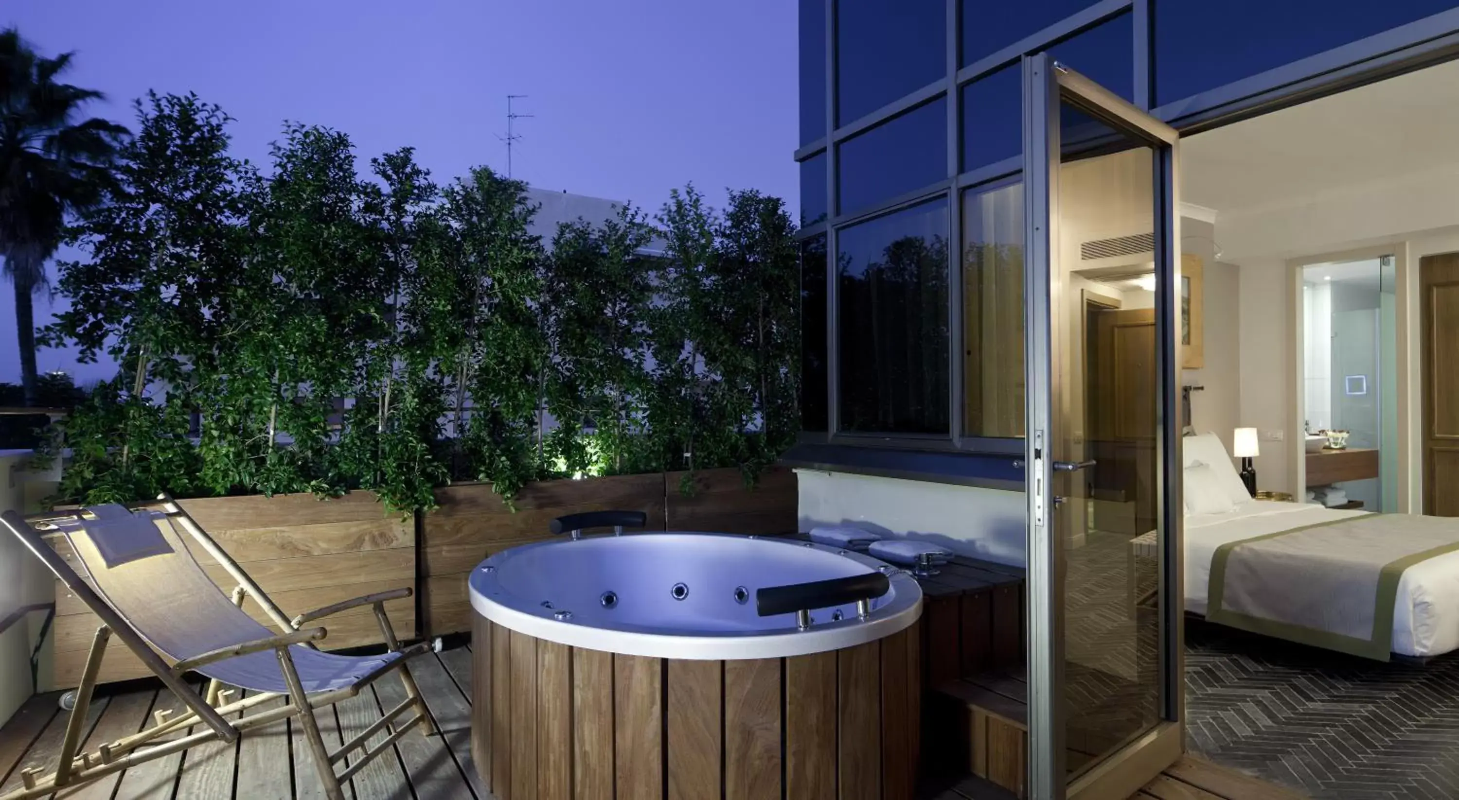 Balcony/Terrace, Bathroom in The Rothschild Hotel - Tel Aviv's Finest