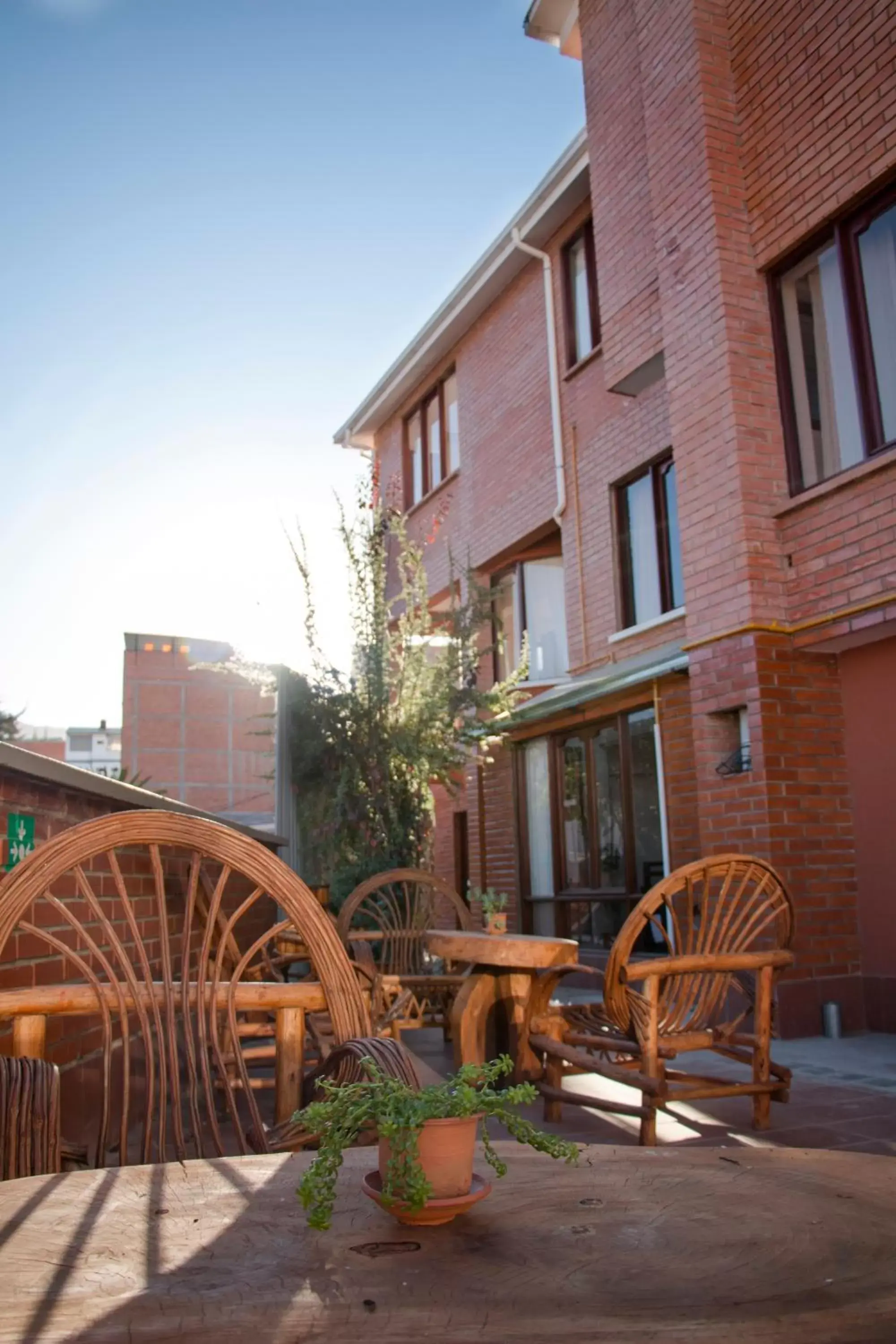 Patio, Property Building in Qhini Hotel Boutique