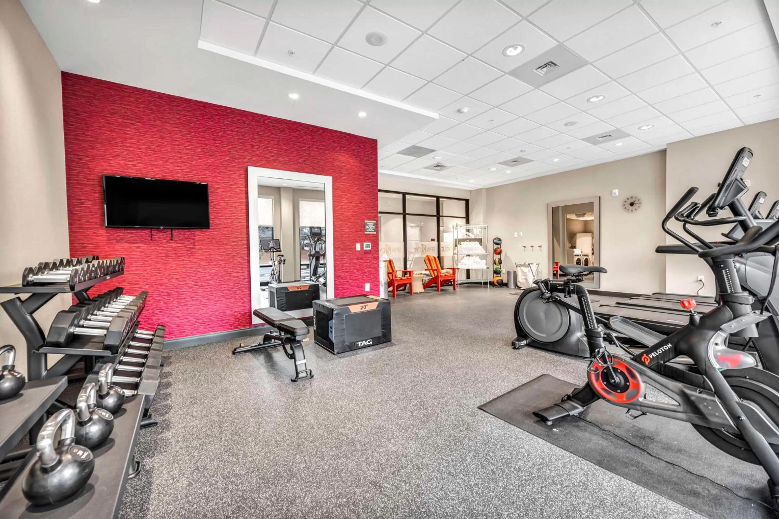 Fitness centre/facilities in Home2 Suites by Hilton Raleigh West Lenovo Center