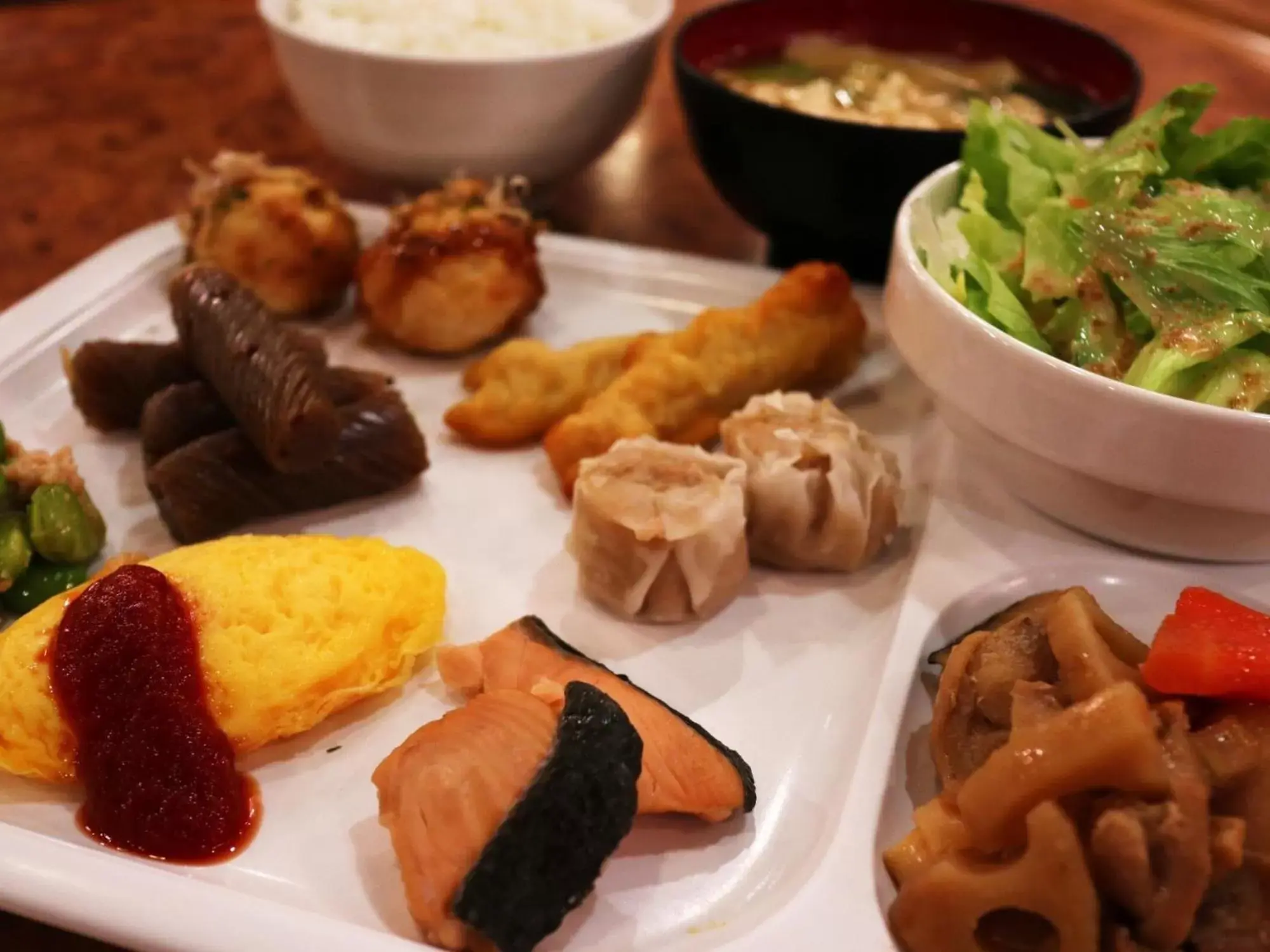 Buffet breakfast, Food in Kuretake-Inn Central Hamamatsu