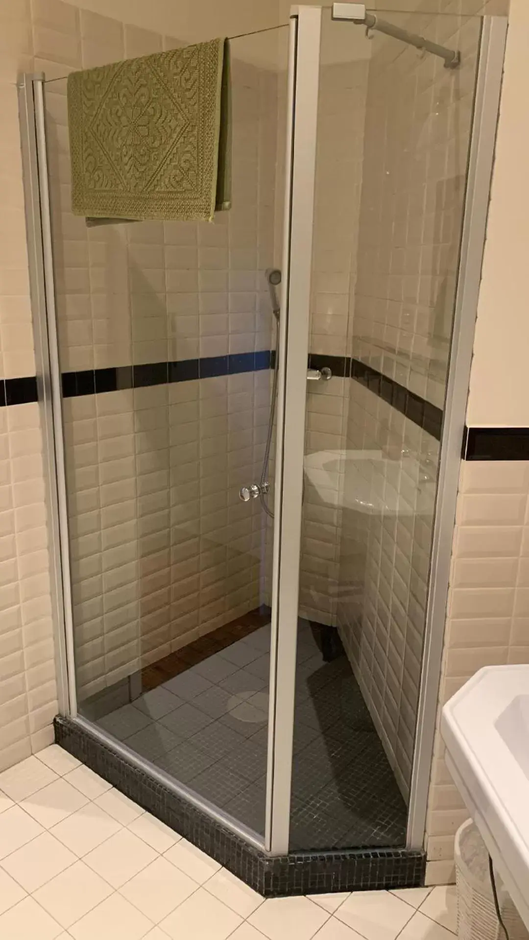 Shower, Bathroom in Chambres d'Hôtes Manoir de Beaumarchais