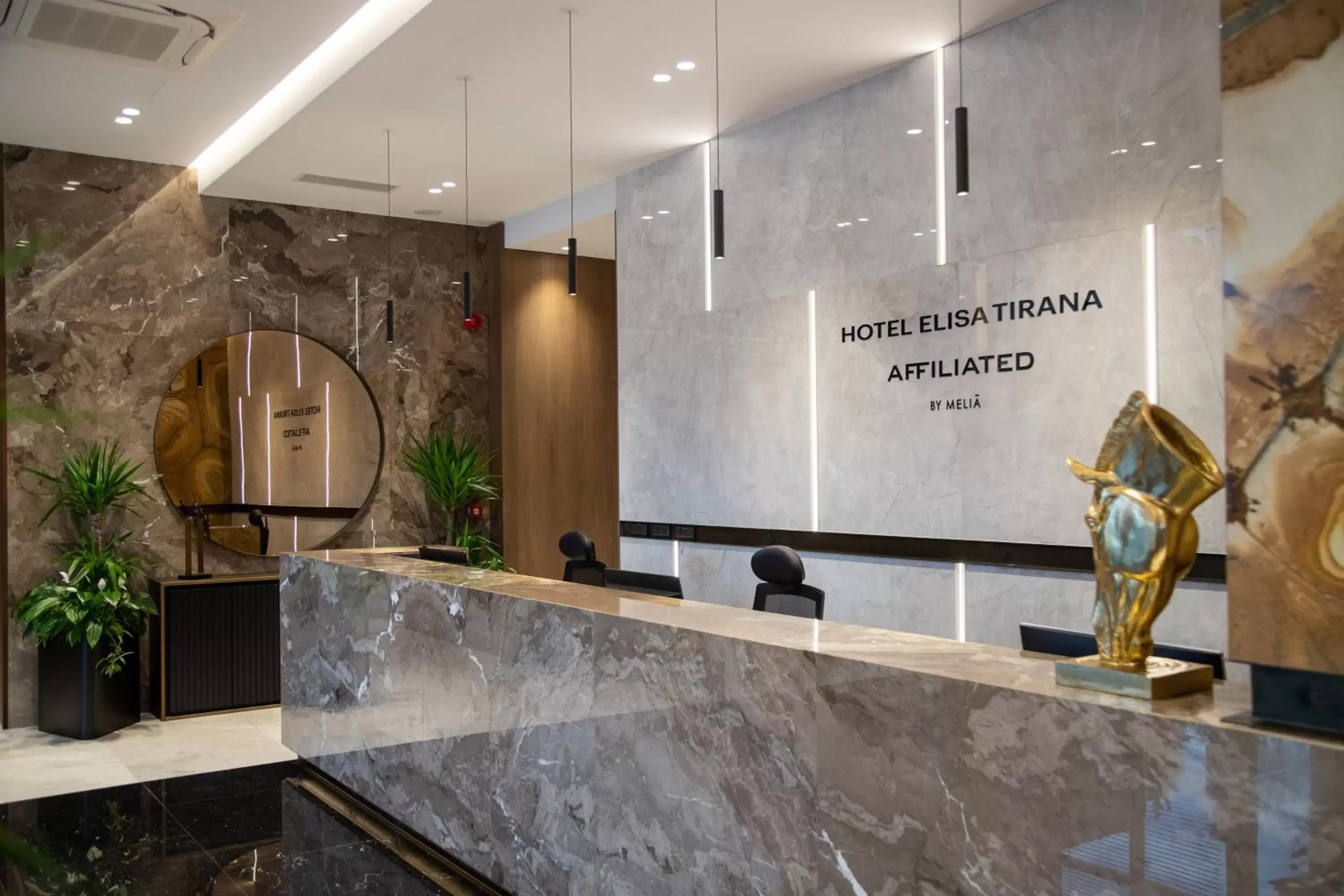 Lobby or reception, Lobby/Reception in Hotel Elisa Tirana, Affiliated by Meliá