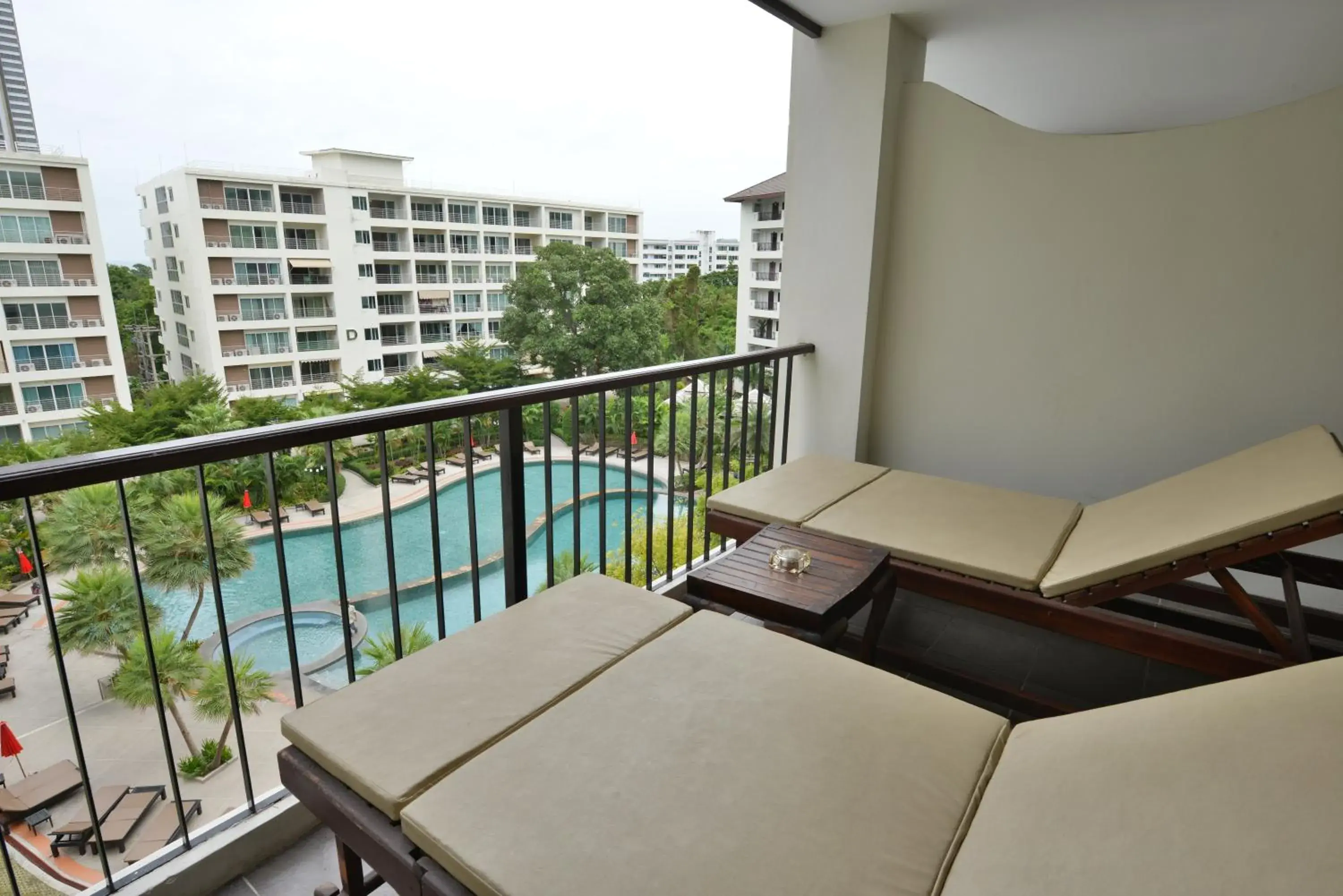 Balcony/Terrace, Pool View in Wongamat Privacy Residence, Pattaya