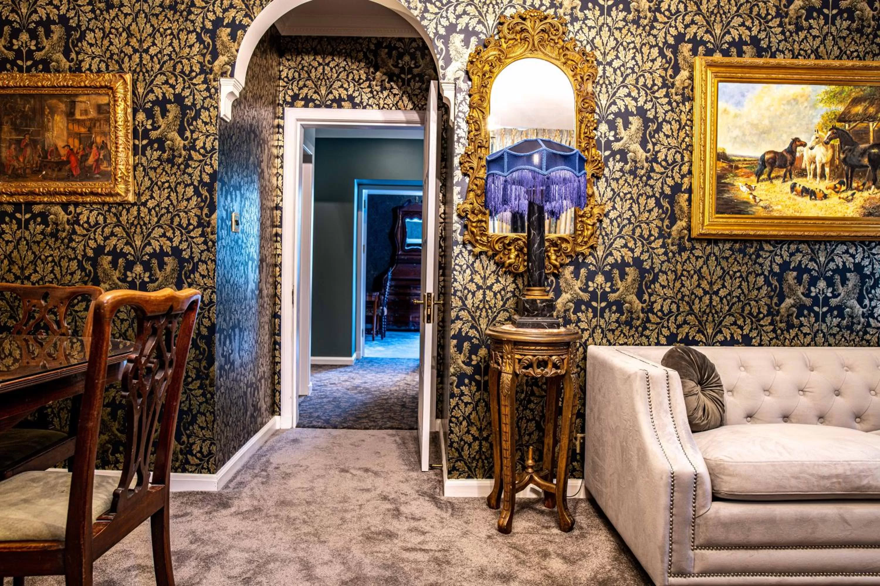 Seating area in Melville Castle Hotel