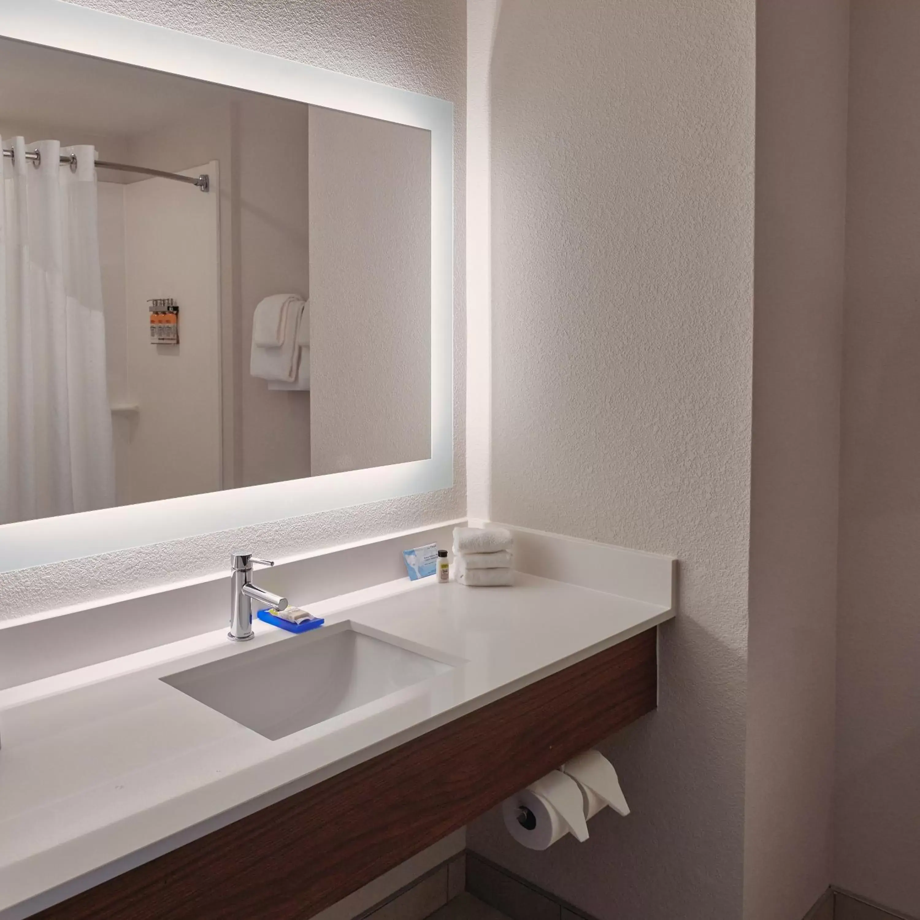 Bathroom in Holiday Inn Express Hotel and Suites Akron South-Airport Area, an IHG Hotel