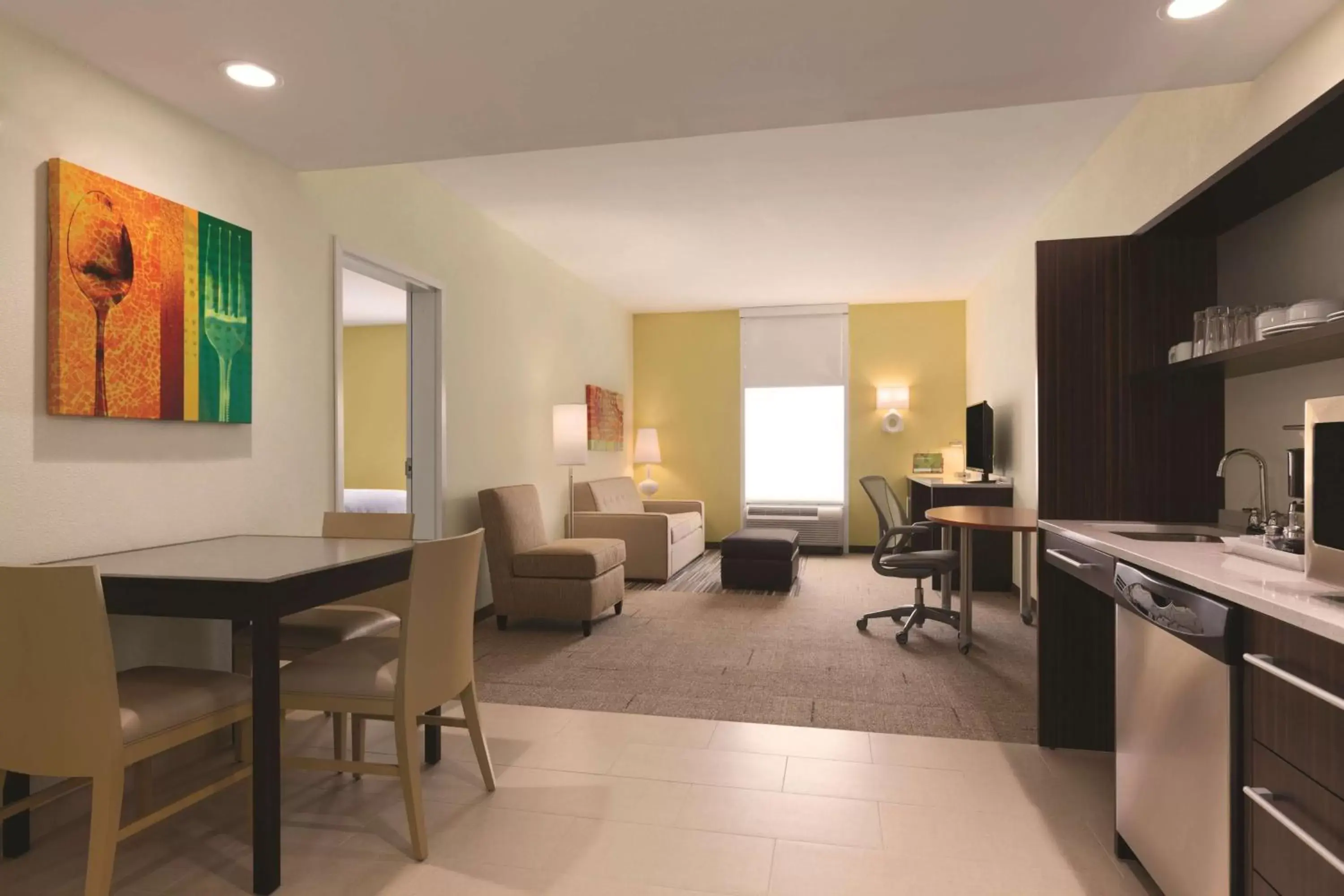 Bed in Home2 Suites by Hilton Erie