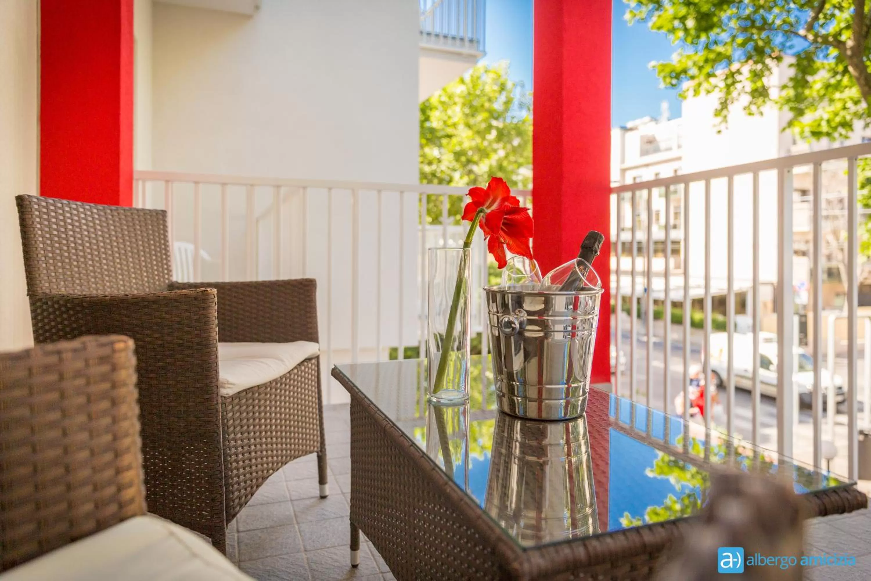 Balcony/Terrace in Hotel Amicizia