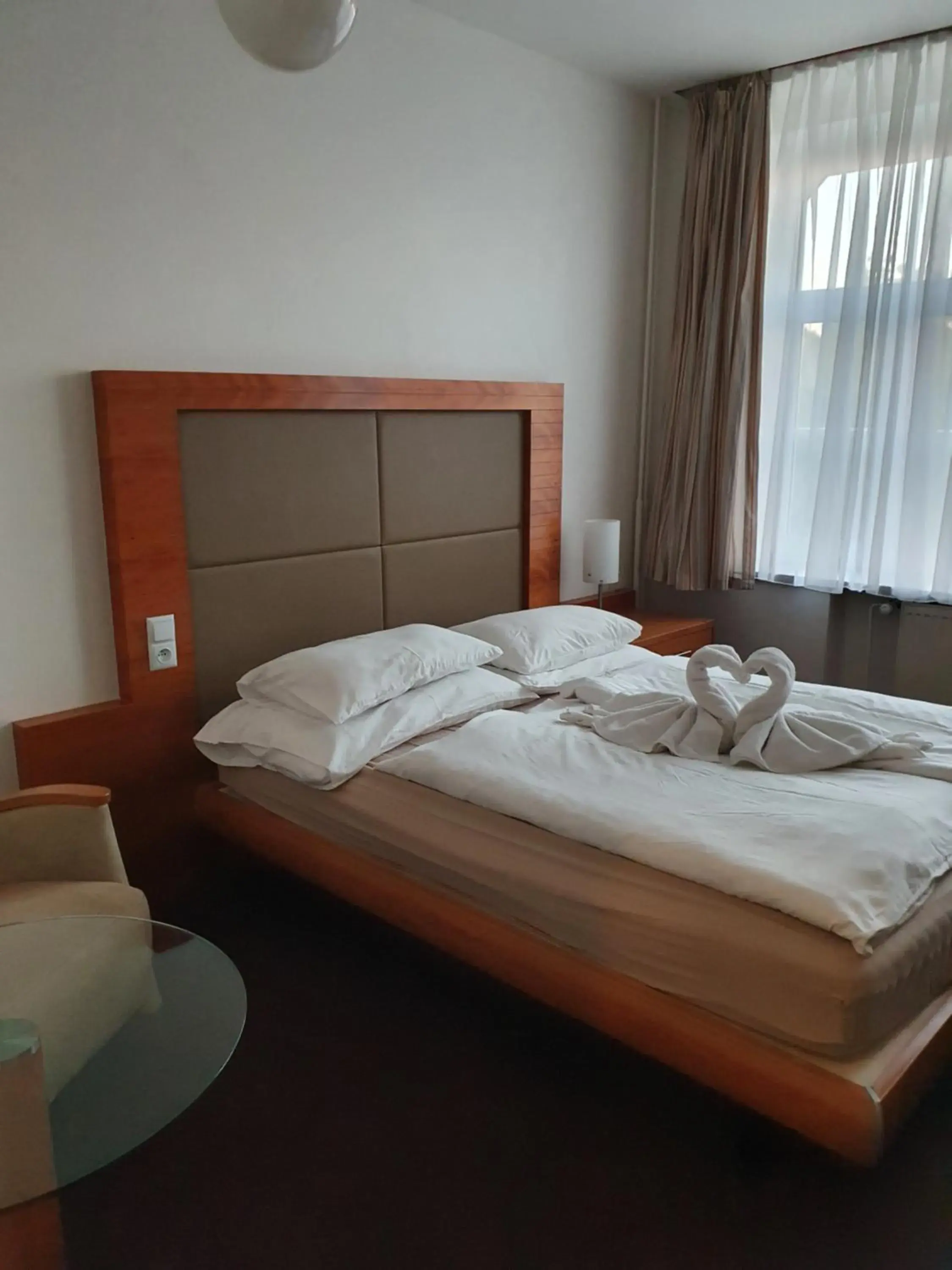 Bed in Hotel Jerabek