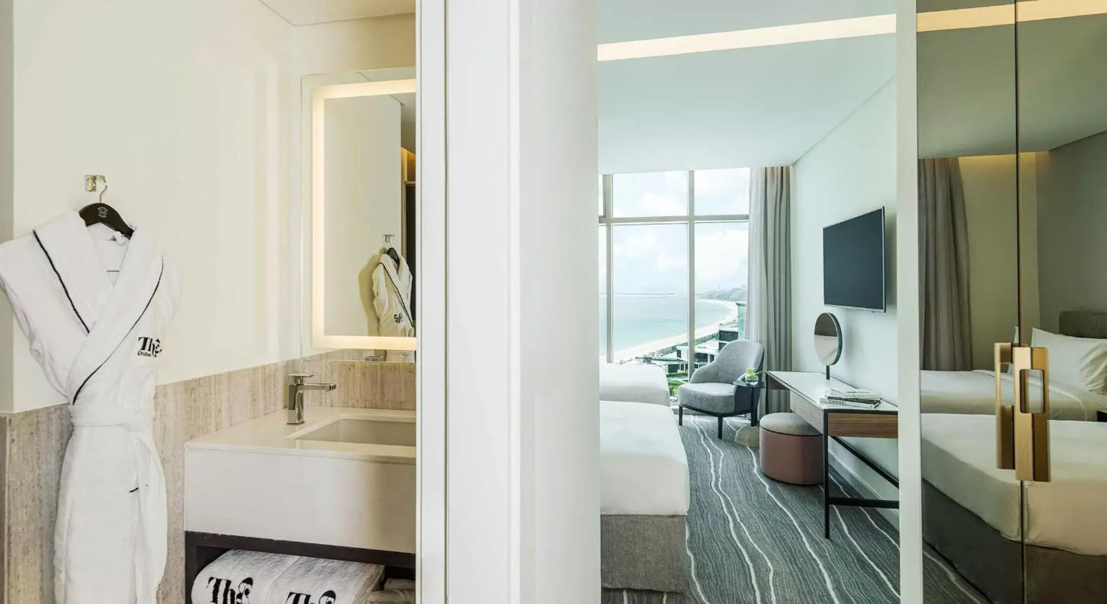 Bathroom in Th8 Palm Dubai Beach Resort Vignette Collection, an IHG hotel