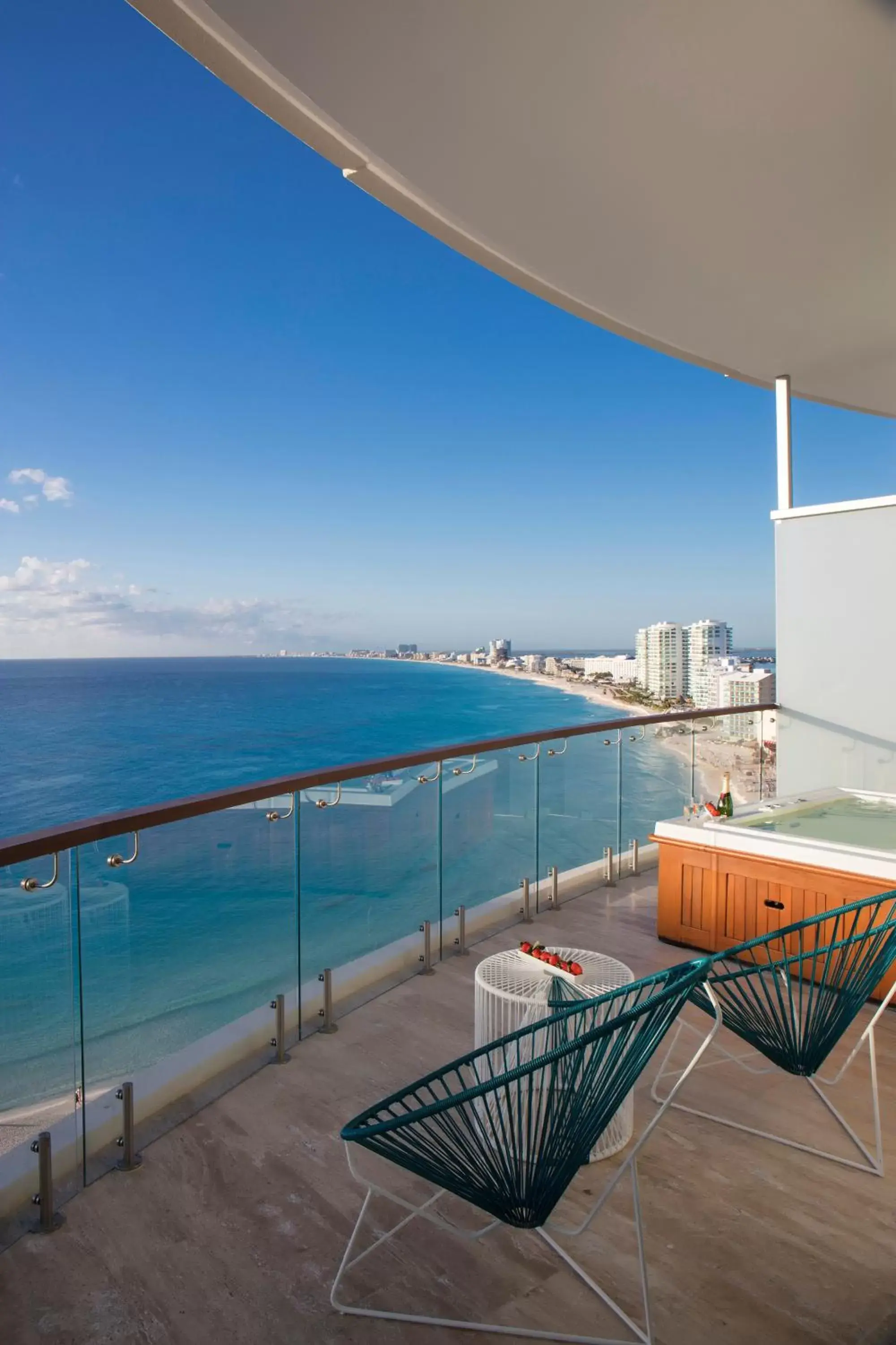 Balcony/Terrace in Altitude at Krystal Grand Cancun - All Inclusive