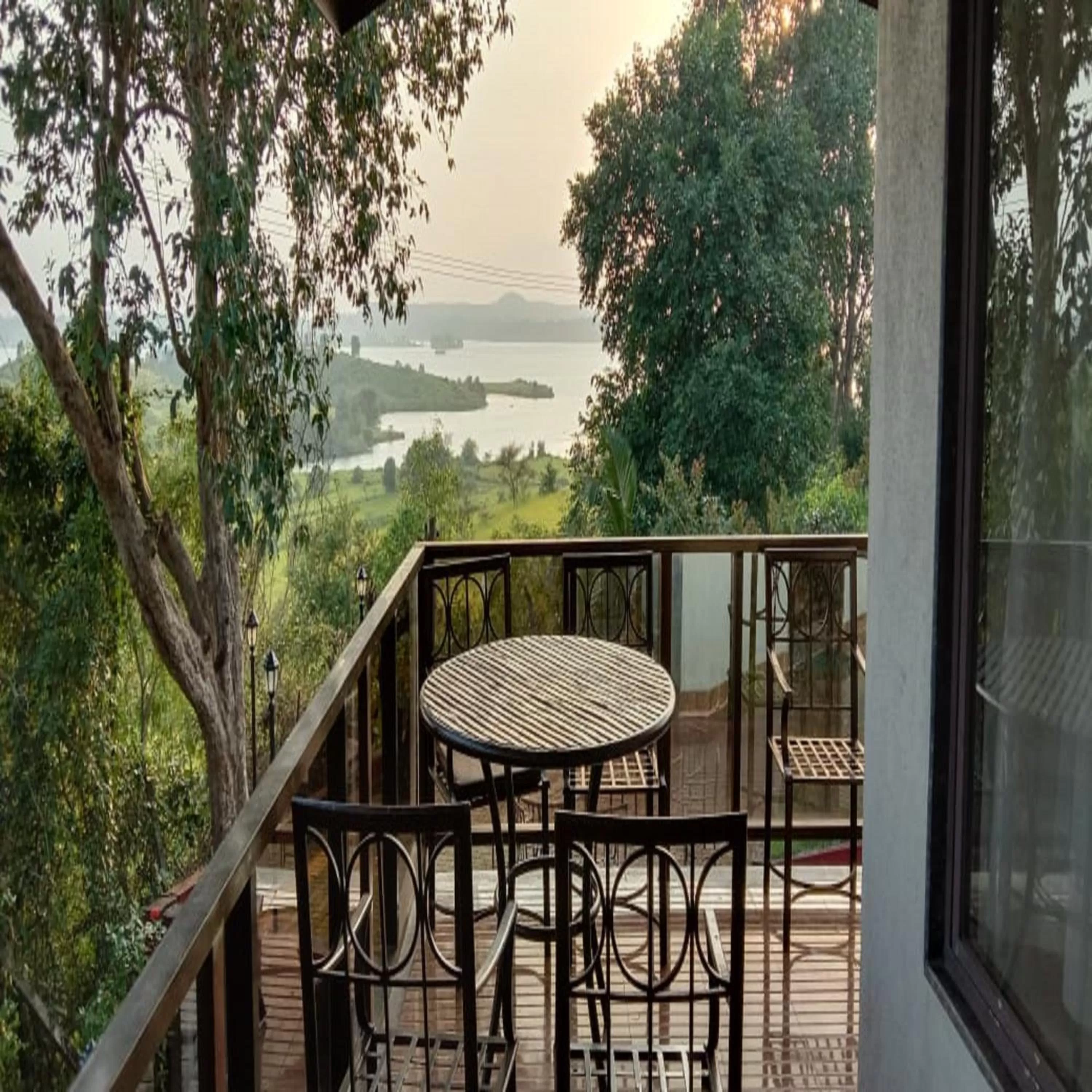 Balcony/Terrace in Jayshin Lake Vaitarna Resort - Igatpuri