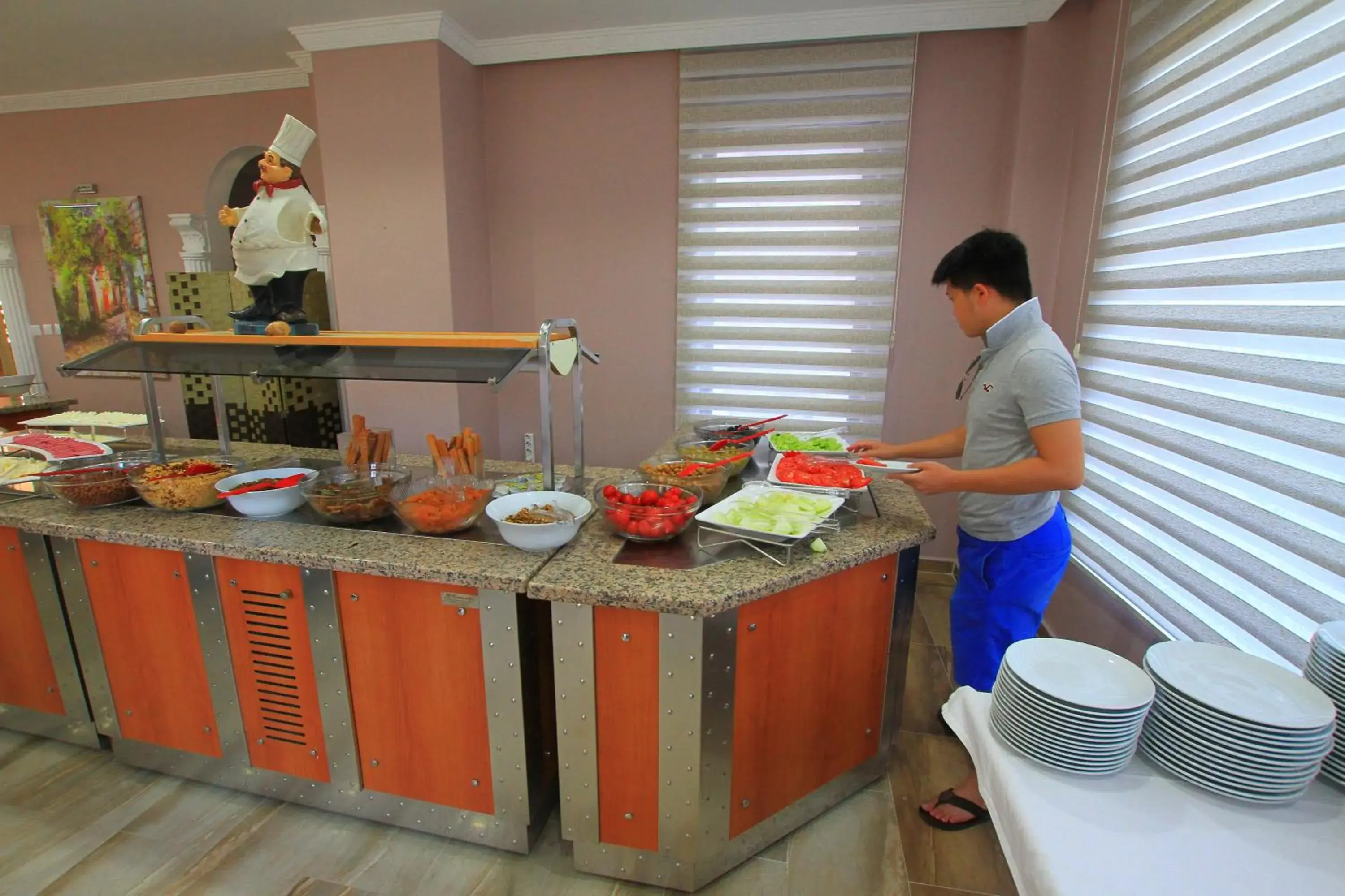 Buffet breakfast in Rosy Hotel Marmaris