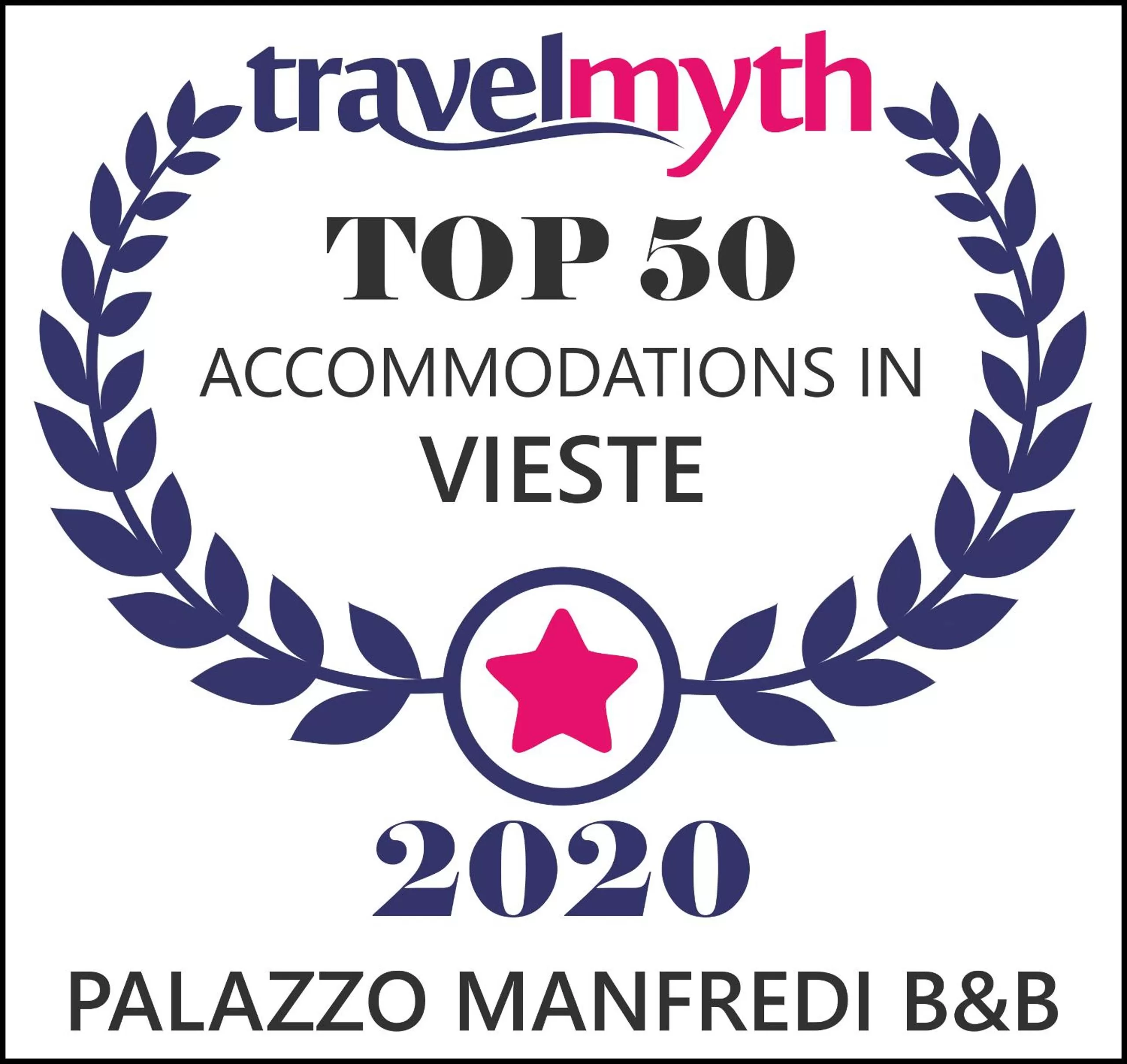 Certificate/Award in B&B Palazzo Manfredi Vieste, Fronte mare con Parcheggio