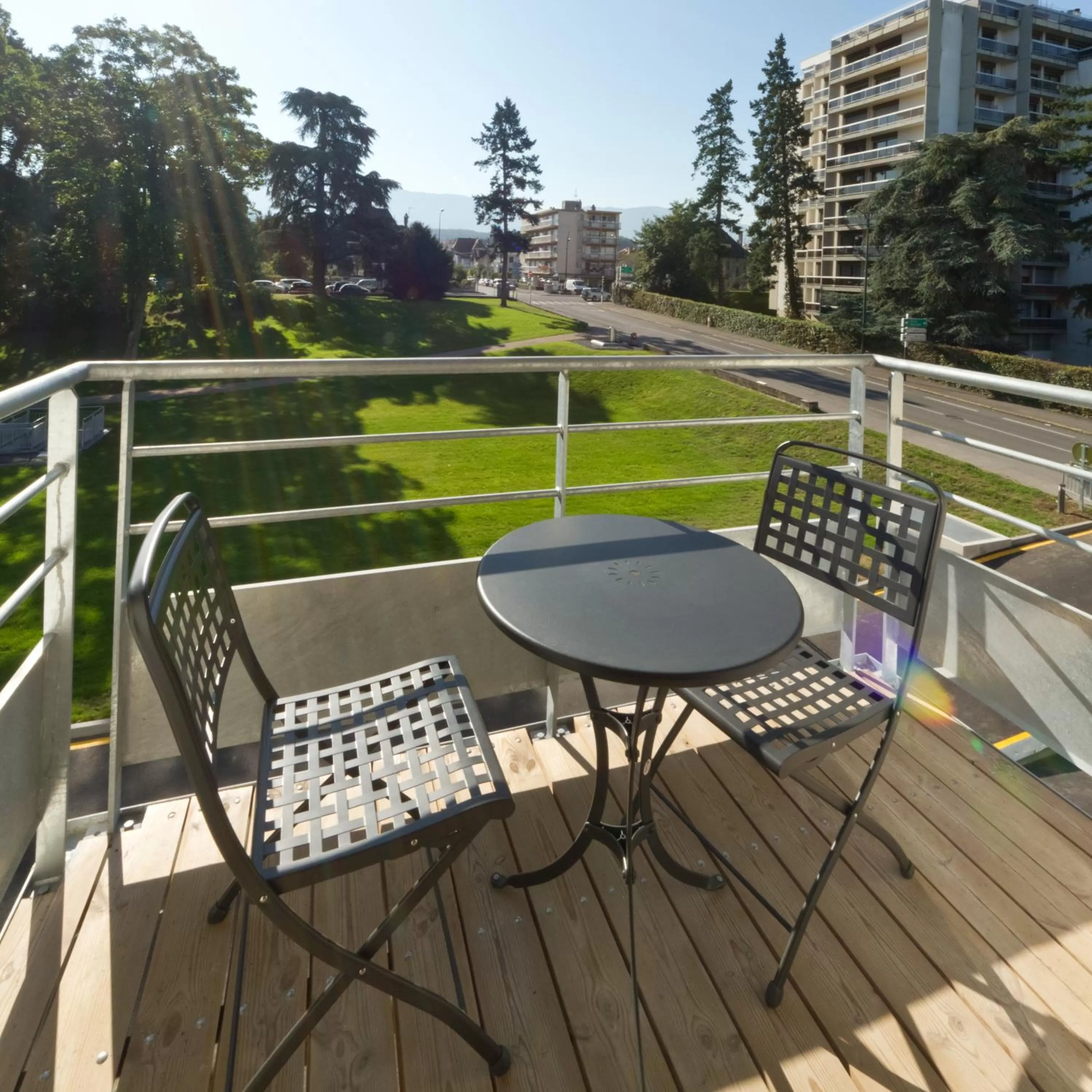 View (from property/room), Balcony/Terrace in Villa Thermae Thonon-Les-Bains