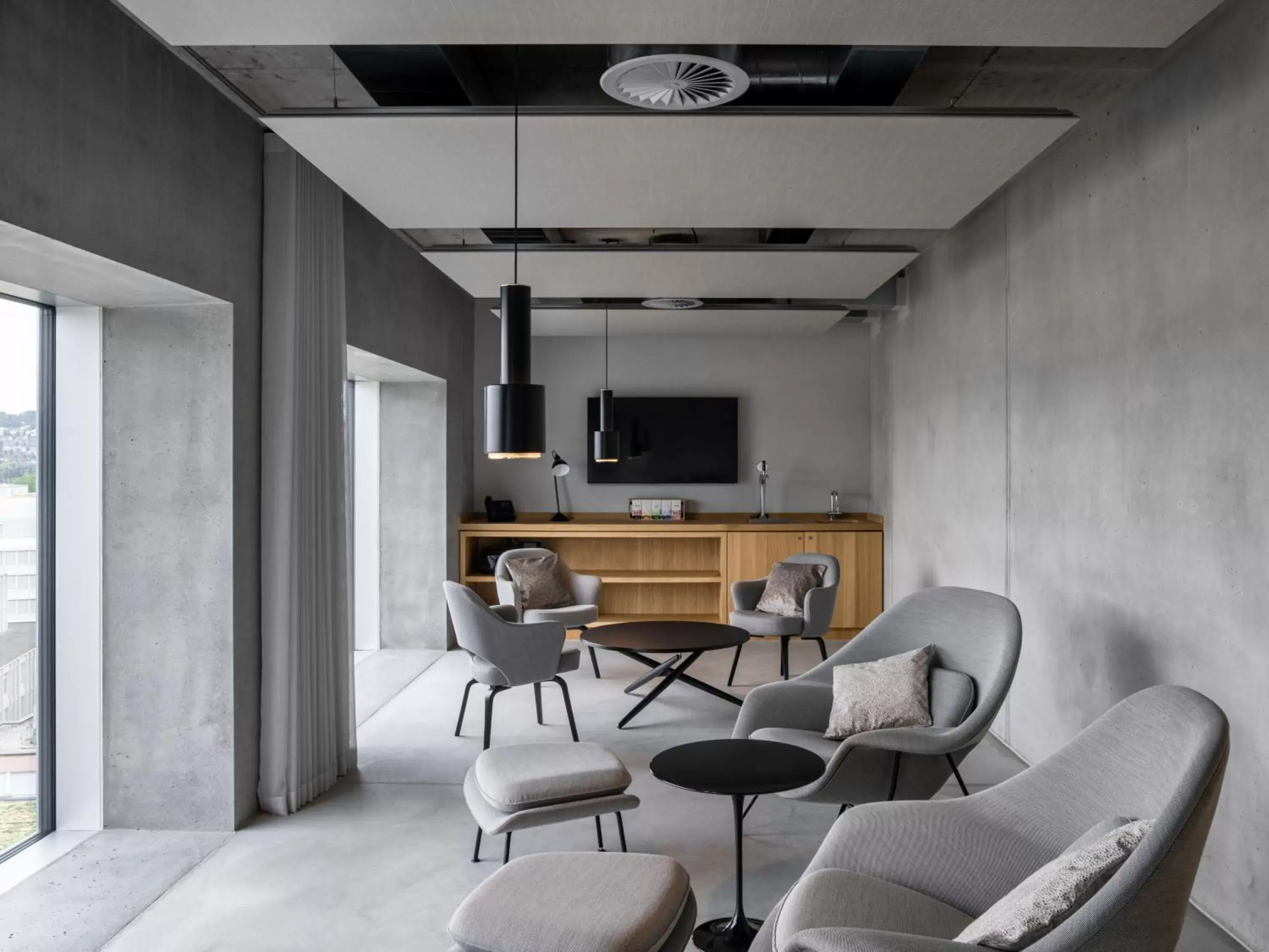Communal lounge/ TV room, Seating Area in Placid Hotel Design & Lifestyle Zurich