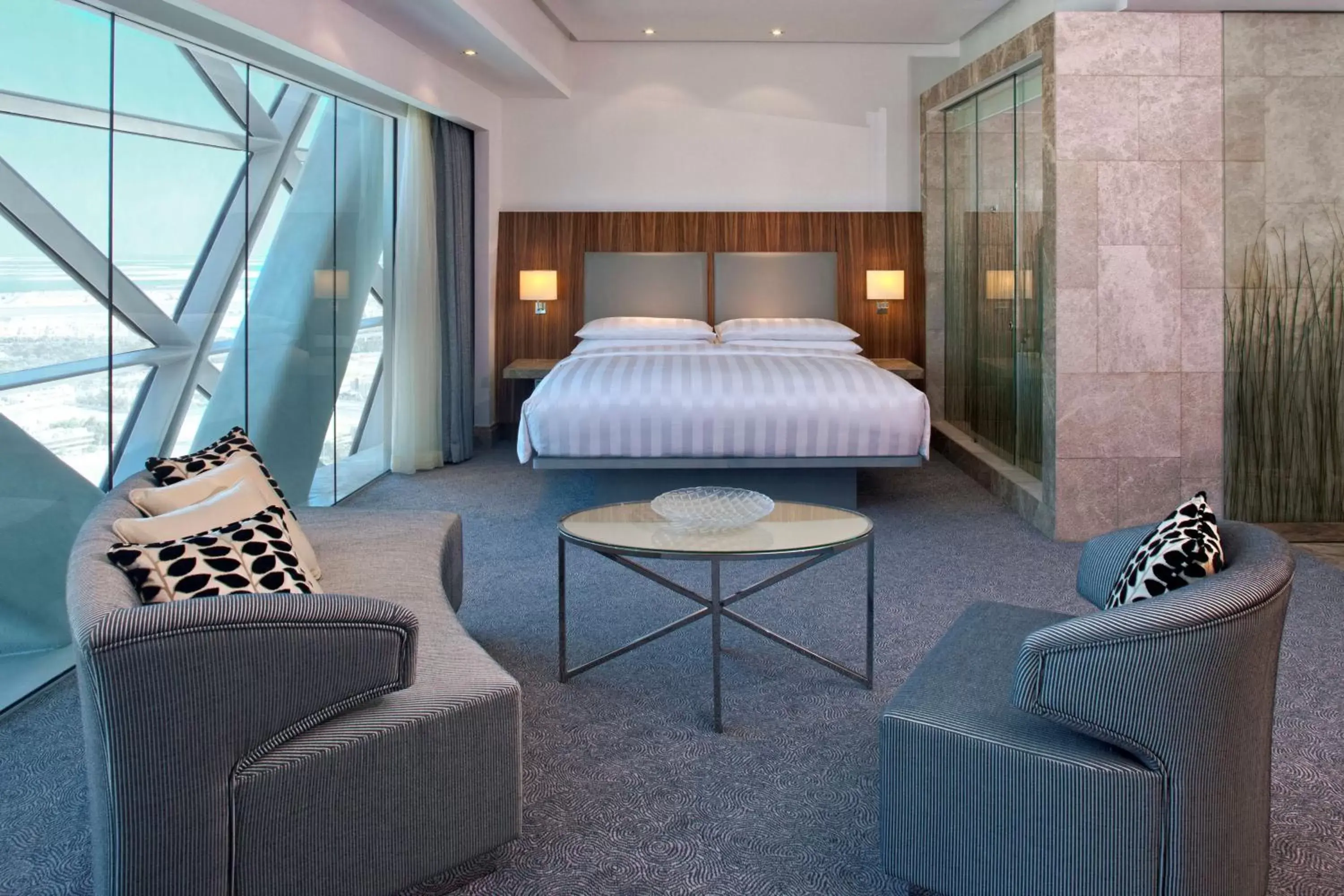 Bed in Andaz Capital Gate Abu Dhabi - a concept by Hyatt