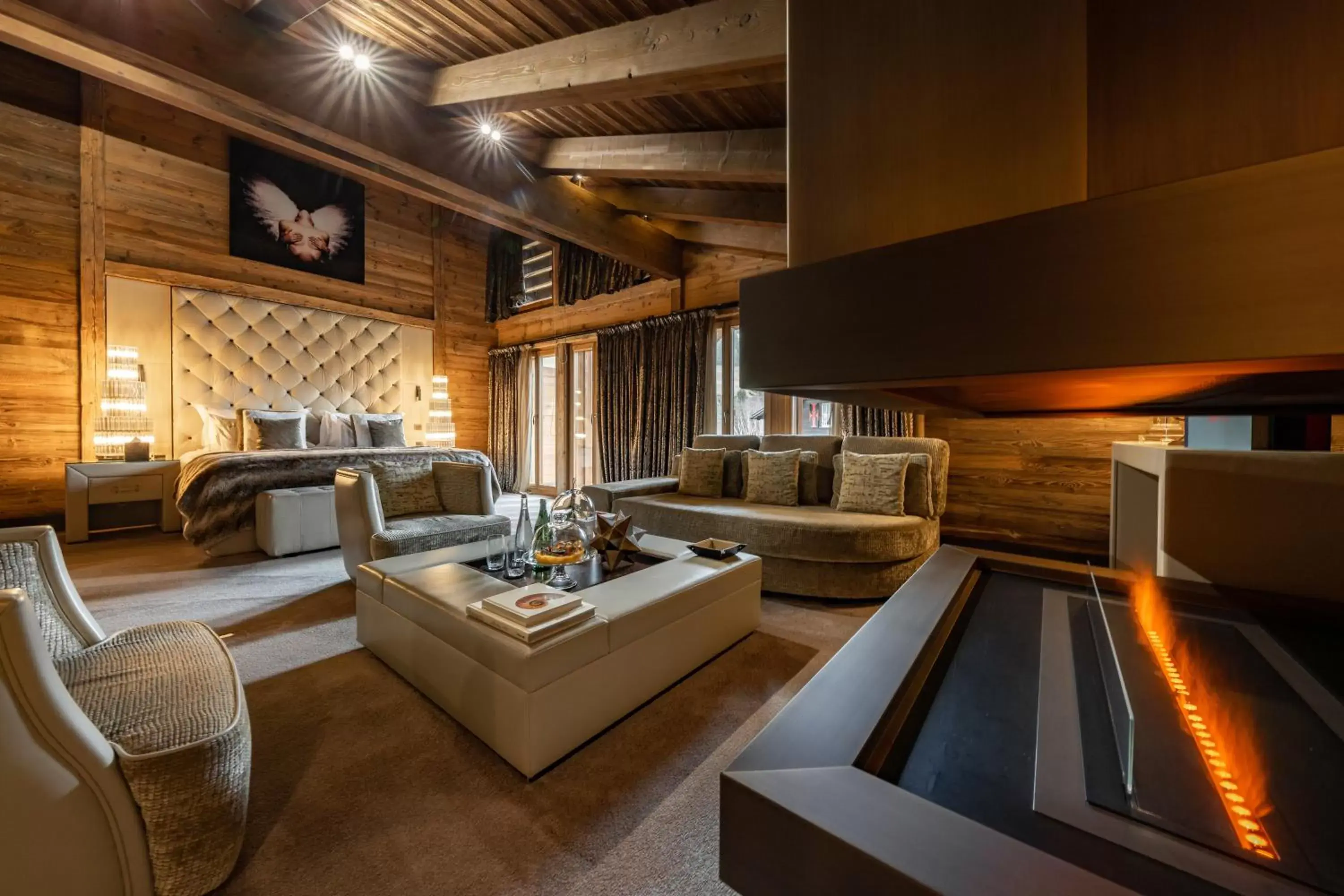 Living room, Seating Area in Ultima Gstaad