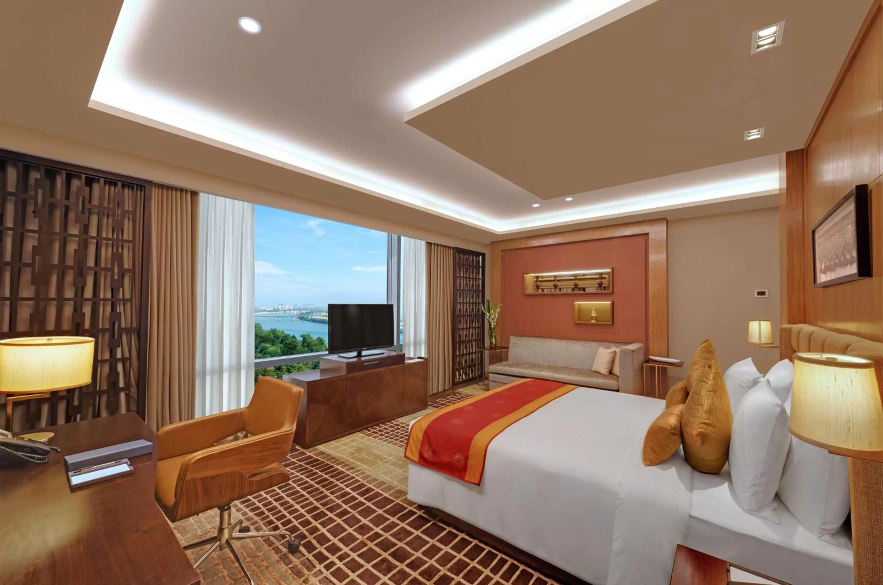 Photo of the whole room, Bed in Hyatt Regency Ahmedabad