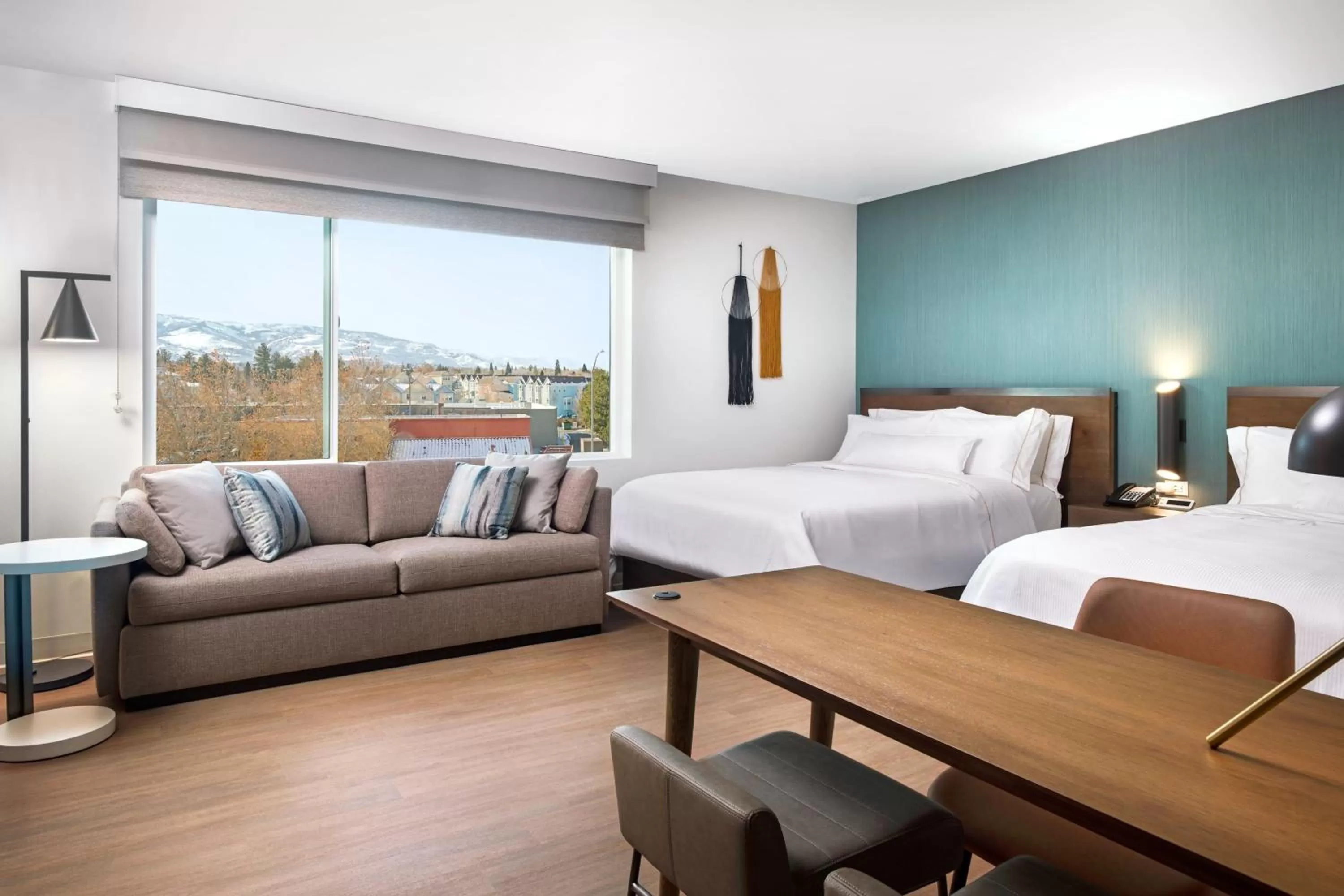 Queen Studio with Sofa Bed and Roll-in Shower - Mobility and Hearing Accessible in Element Reno Experience District