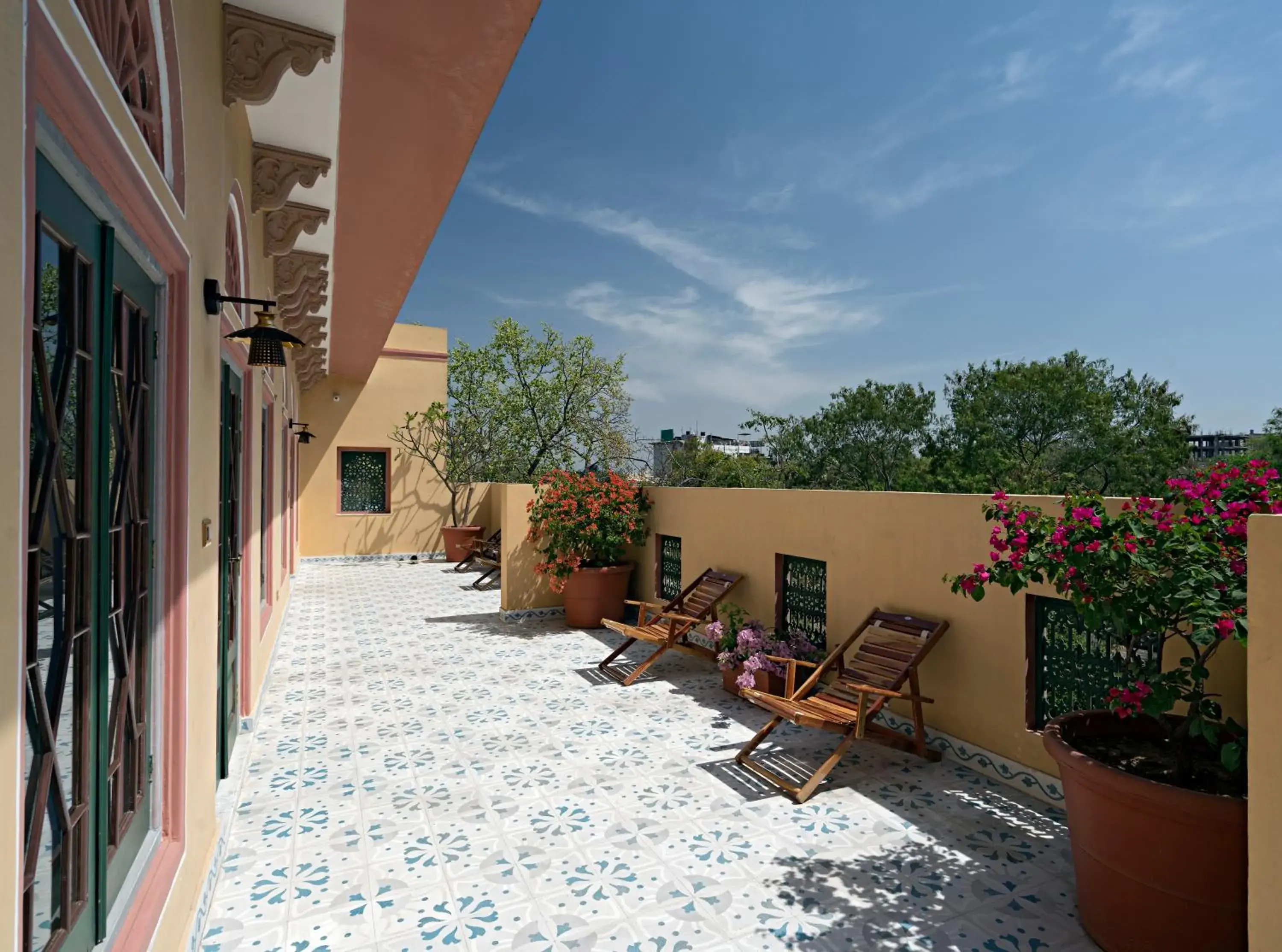 Balcony/Terrace in Hotel Narain Niwas Palace