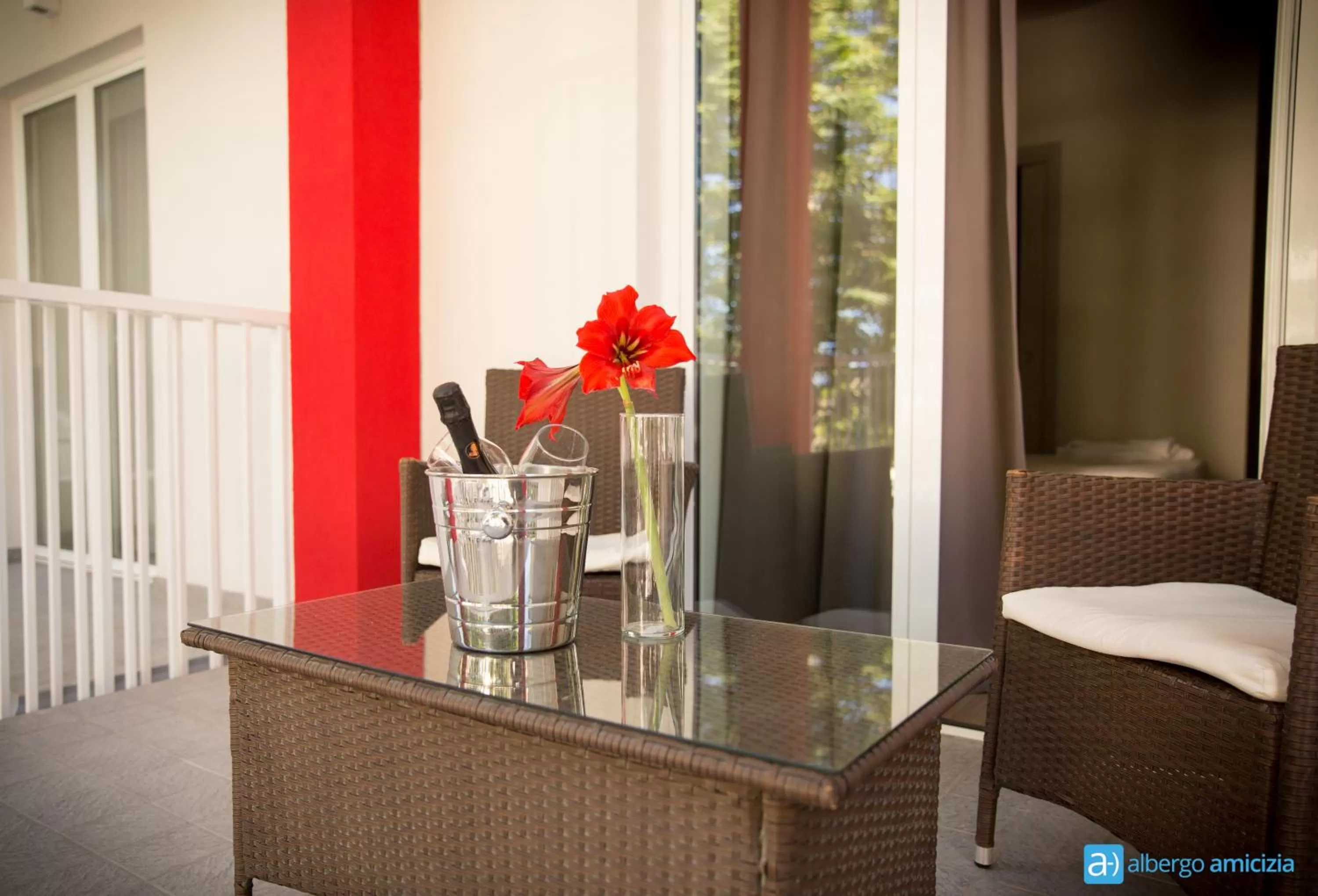 Balcony/Terrace in Hotel Amicizia