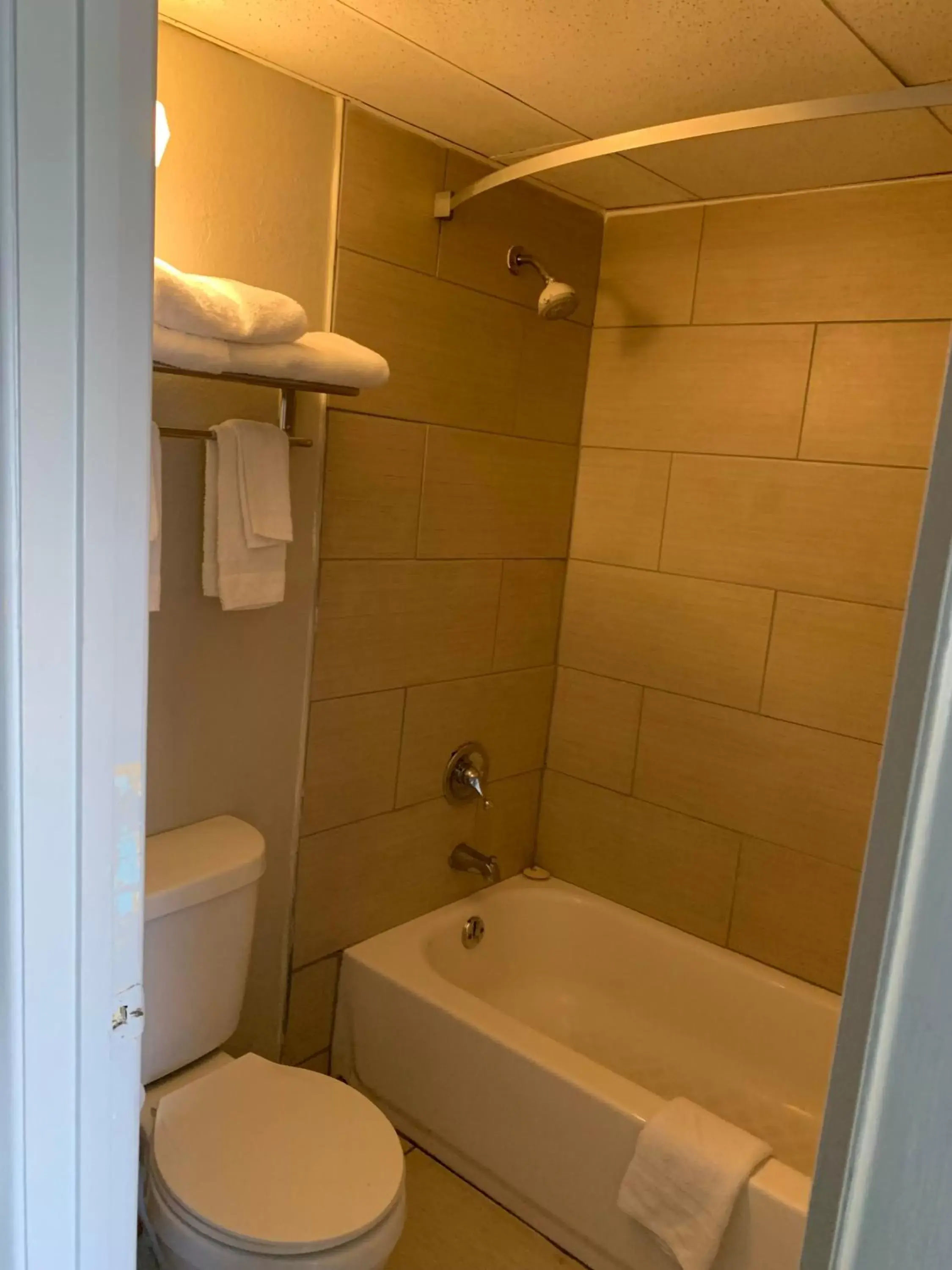 Shower, Bathroom in Days Inn by Wyndham Louisville Airport Fair and Expo Center