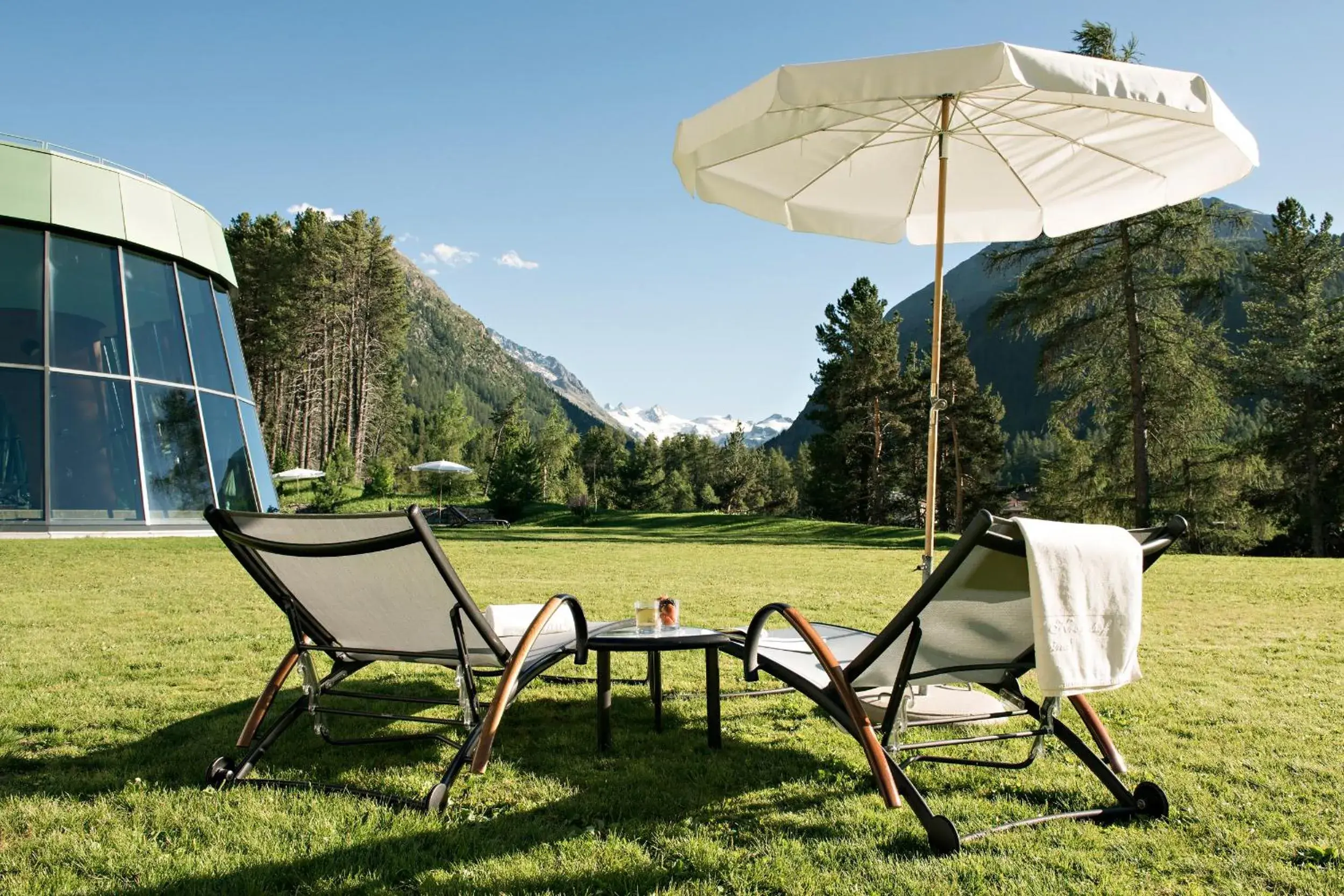 Garden in Grand Hotel Kronenhof