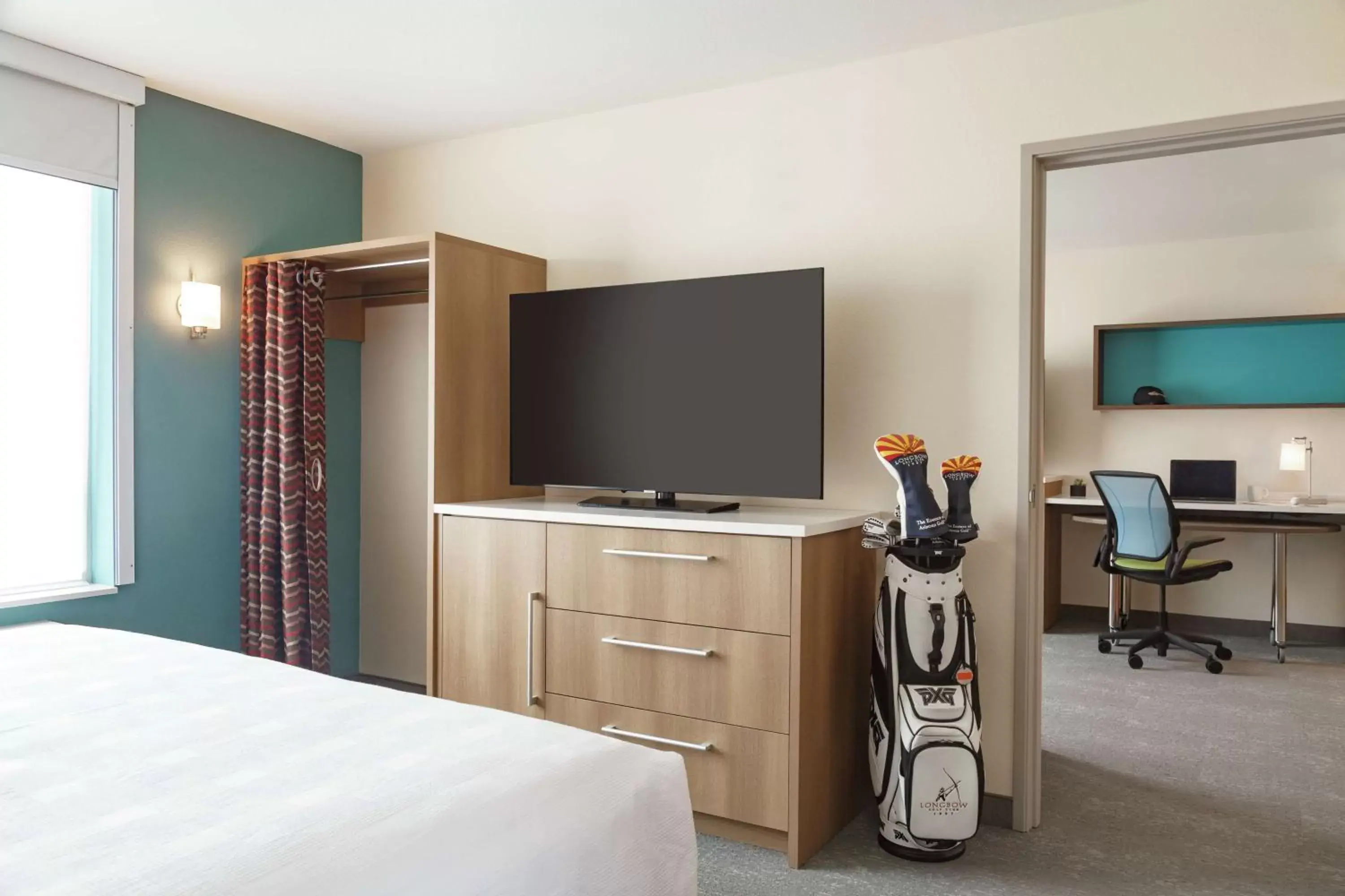 Bedroom, TV/Entertainment Center in Home2 Suites By Hilton Mesa Longbow, Az