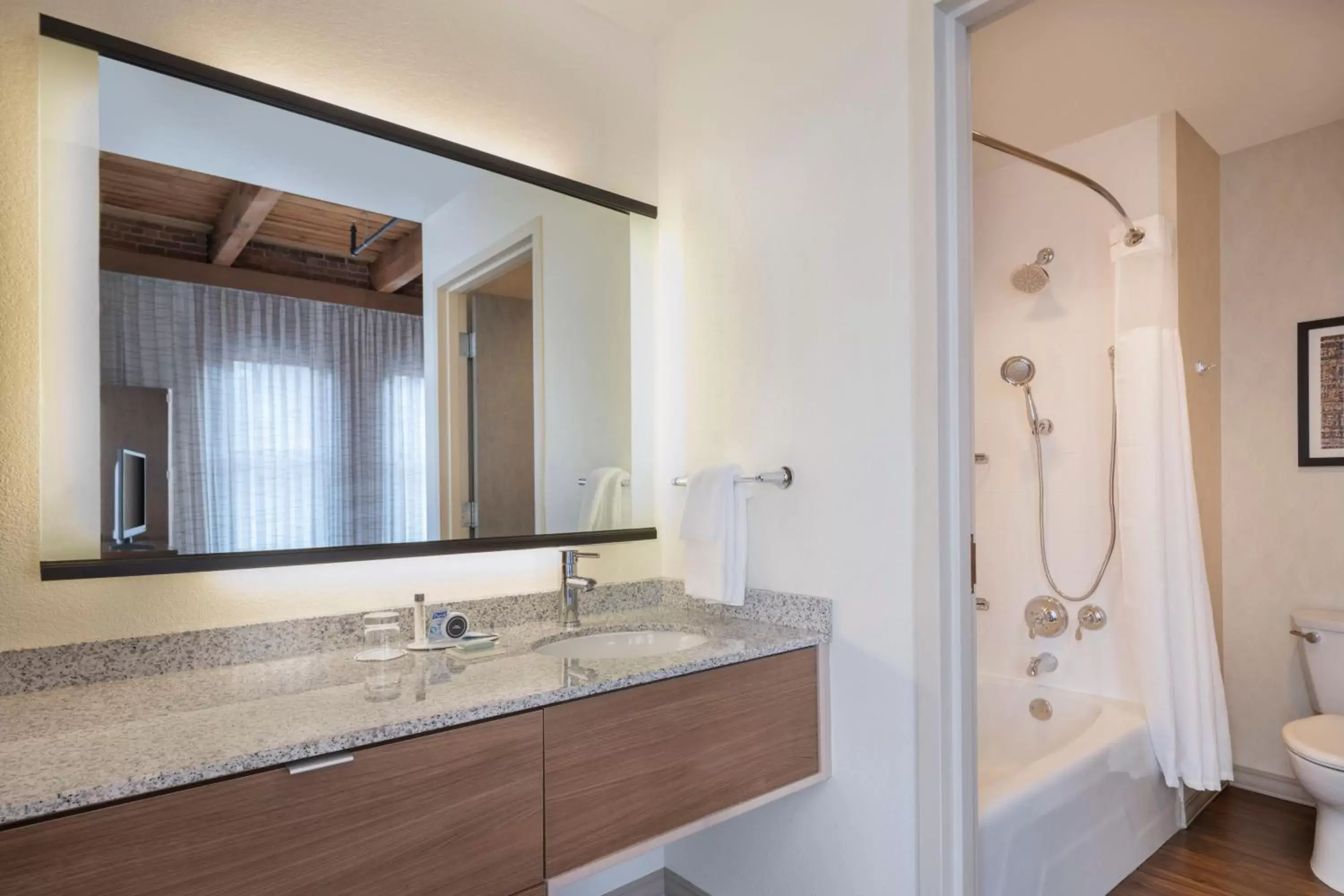 Bedroom, Bathroom in Residence Inn by Marriott Boston Downtown Seaport