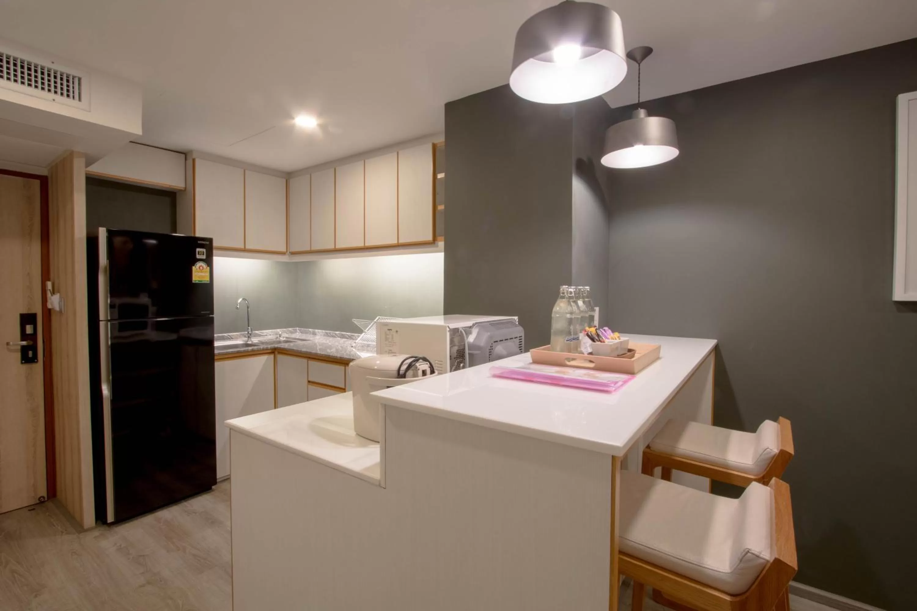 Kitchen or kitchenette in The Residence Rajtaevee Hotel