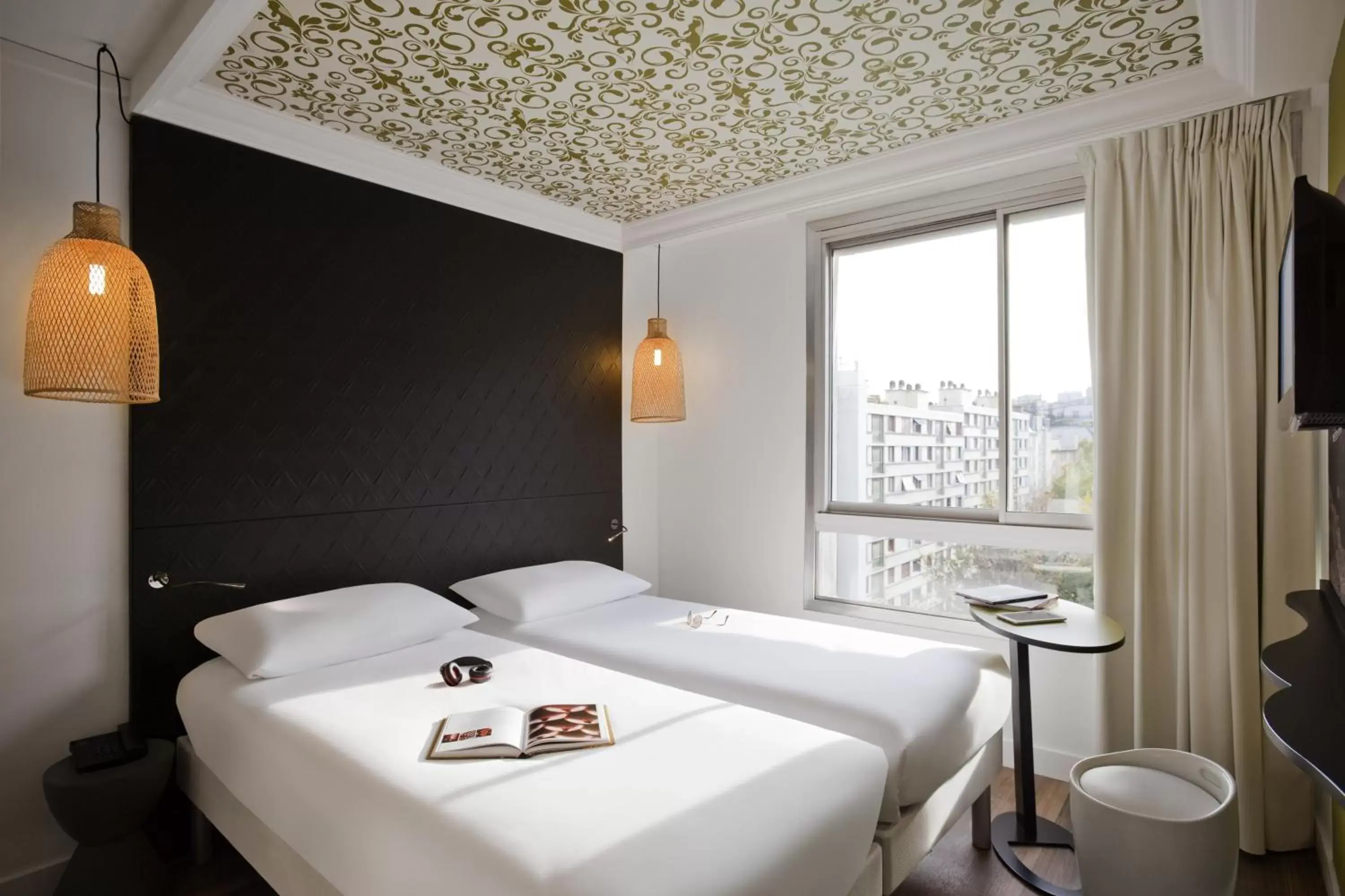 Bed, Room Photo in ibis Styles Paris Buttes Chaumont