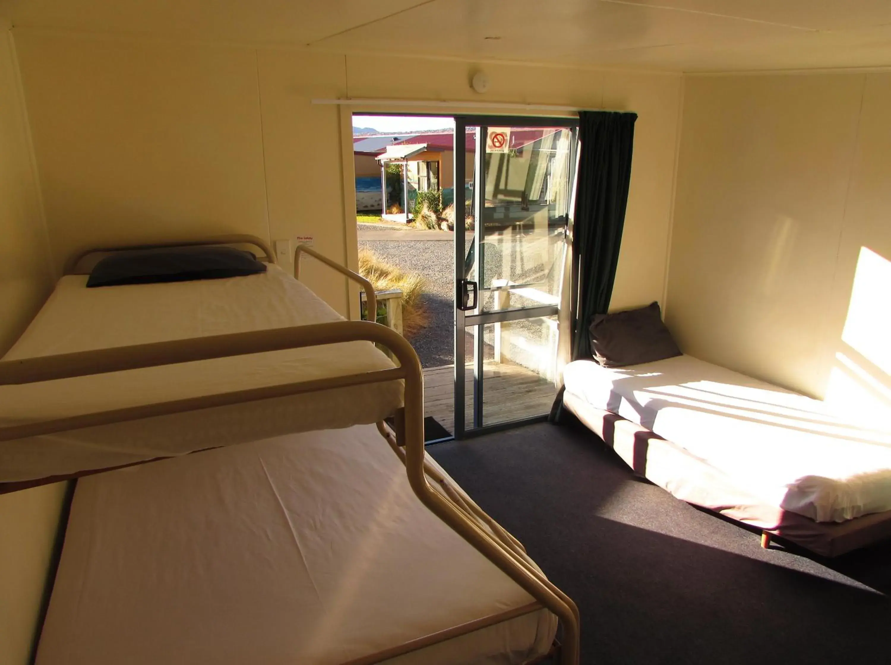 bunk bed in Dunedin Holiday Park