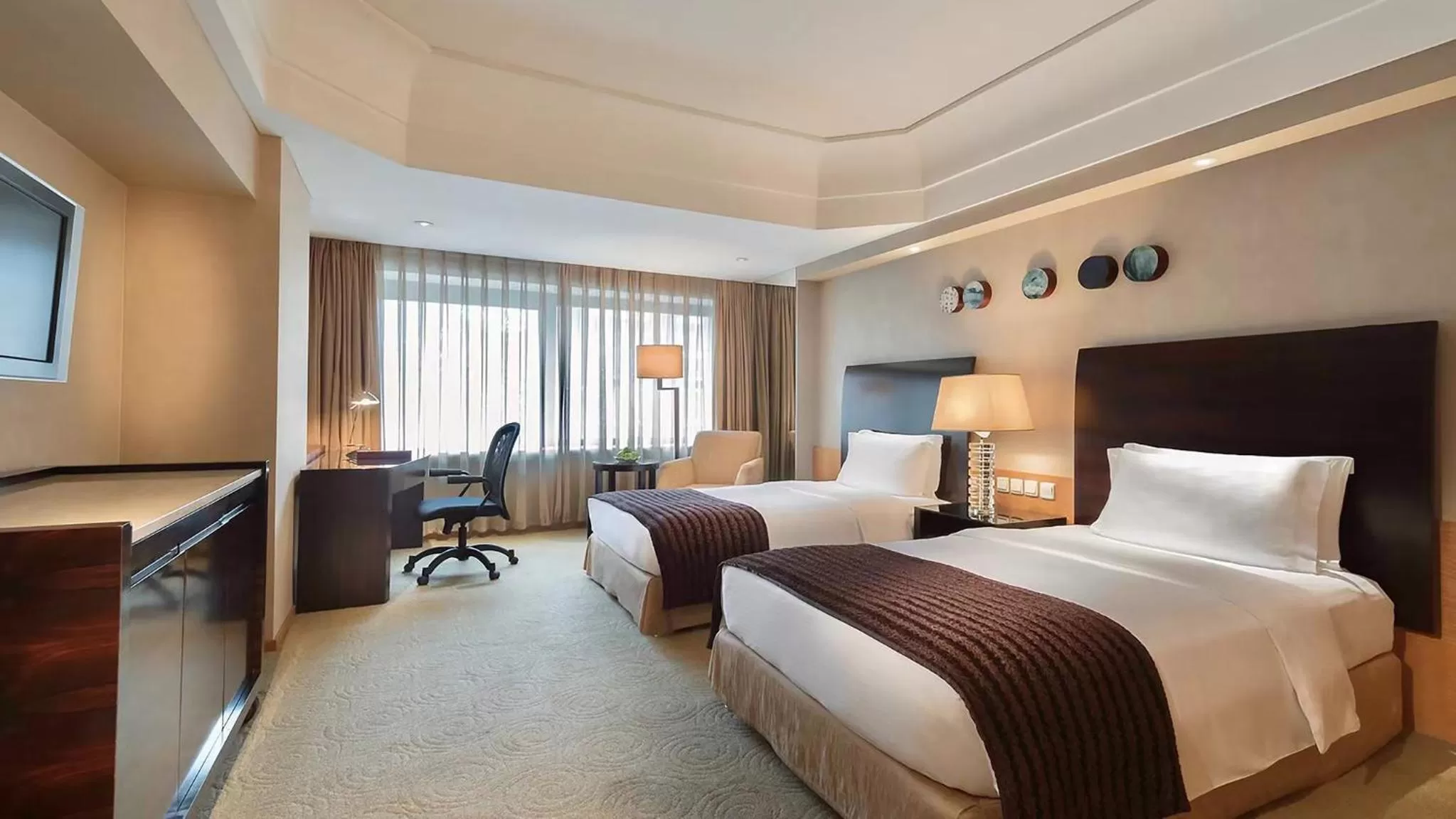 Bedroom, Bed in Marco Polo Parkside, Beijing