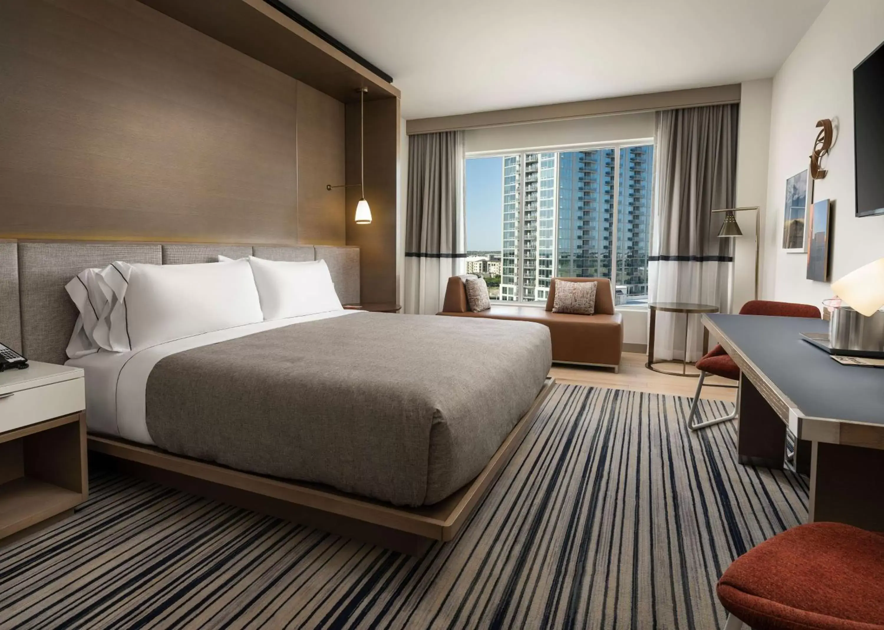 King Room with Mobility Accessible Tub in Canopy By Hilton Dallas Frisco Station King Room with Mobility Accessible Tub in Canopy By Hilton Dallas Frisco Station