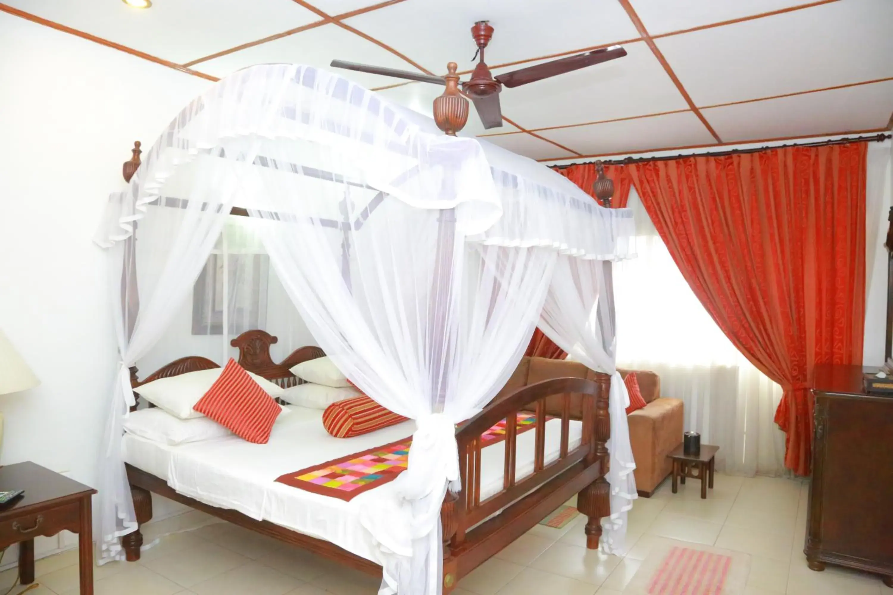 Bed in Ranveli Beach Resort