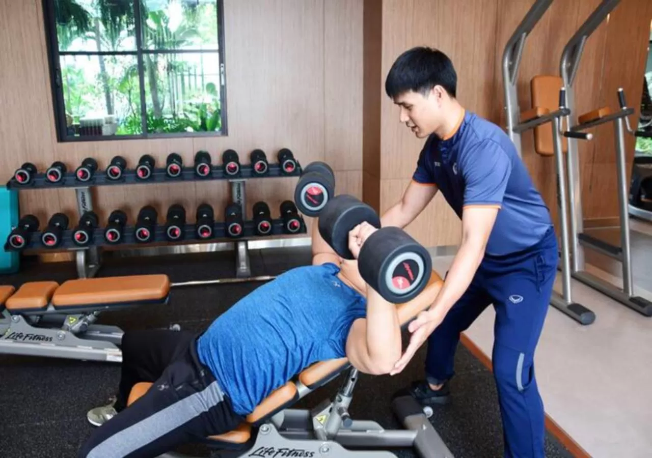 Fitness centre/facilities in Chatrium Sathon Bangkok