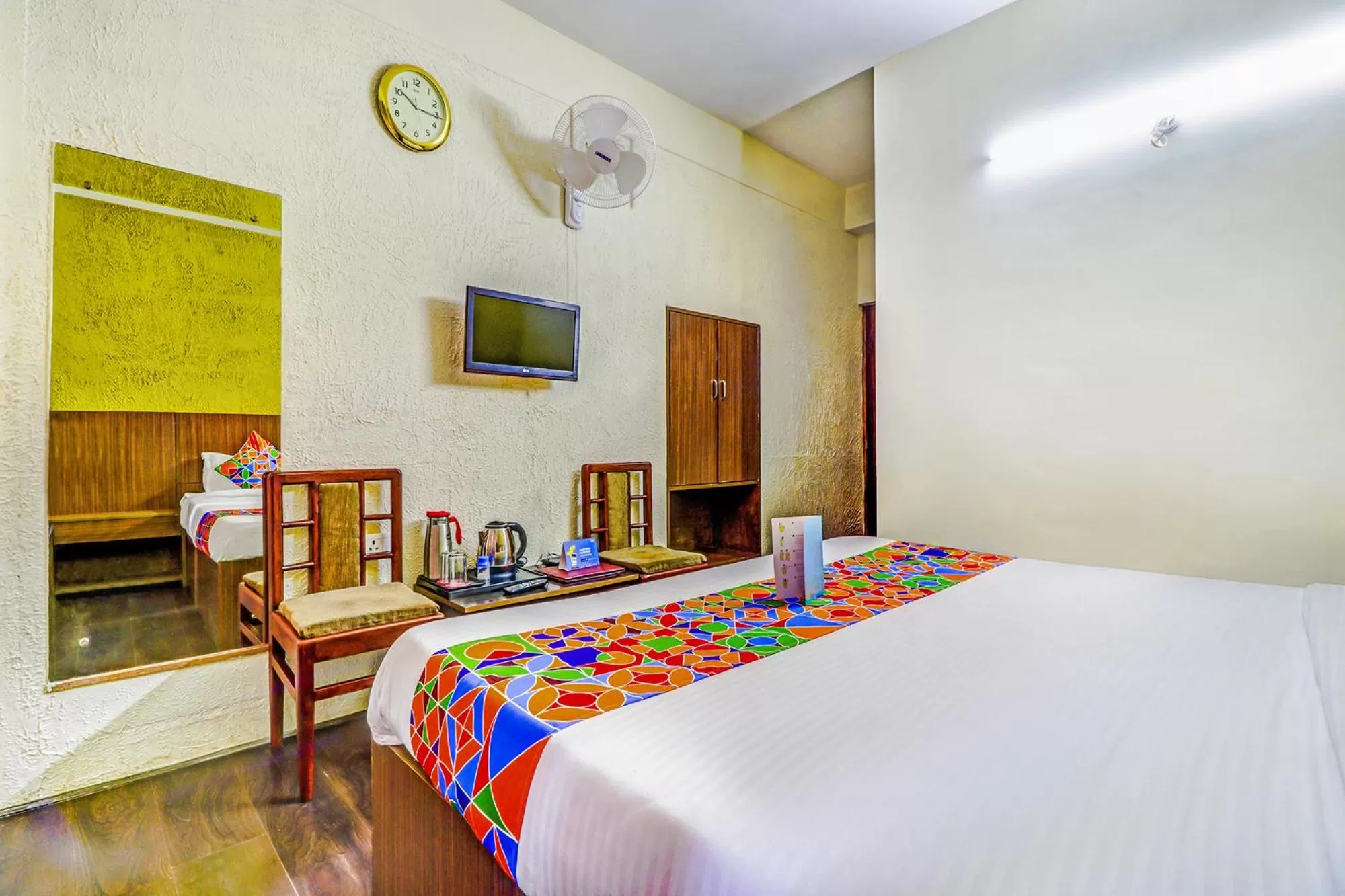 Bedroom, Bed in FabHotel Oak Ridge Retreat I