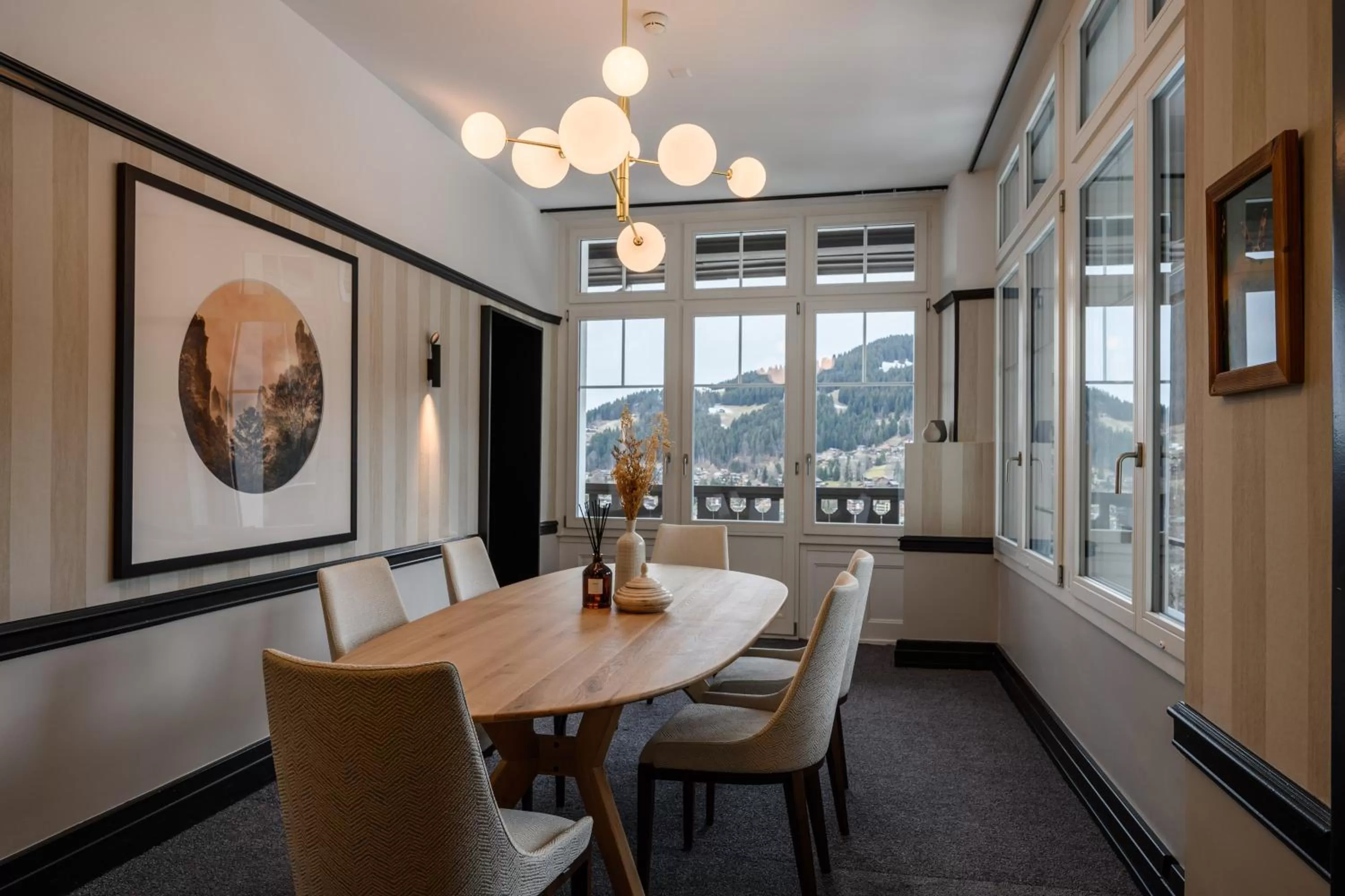 Seating area in Villars Palace