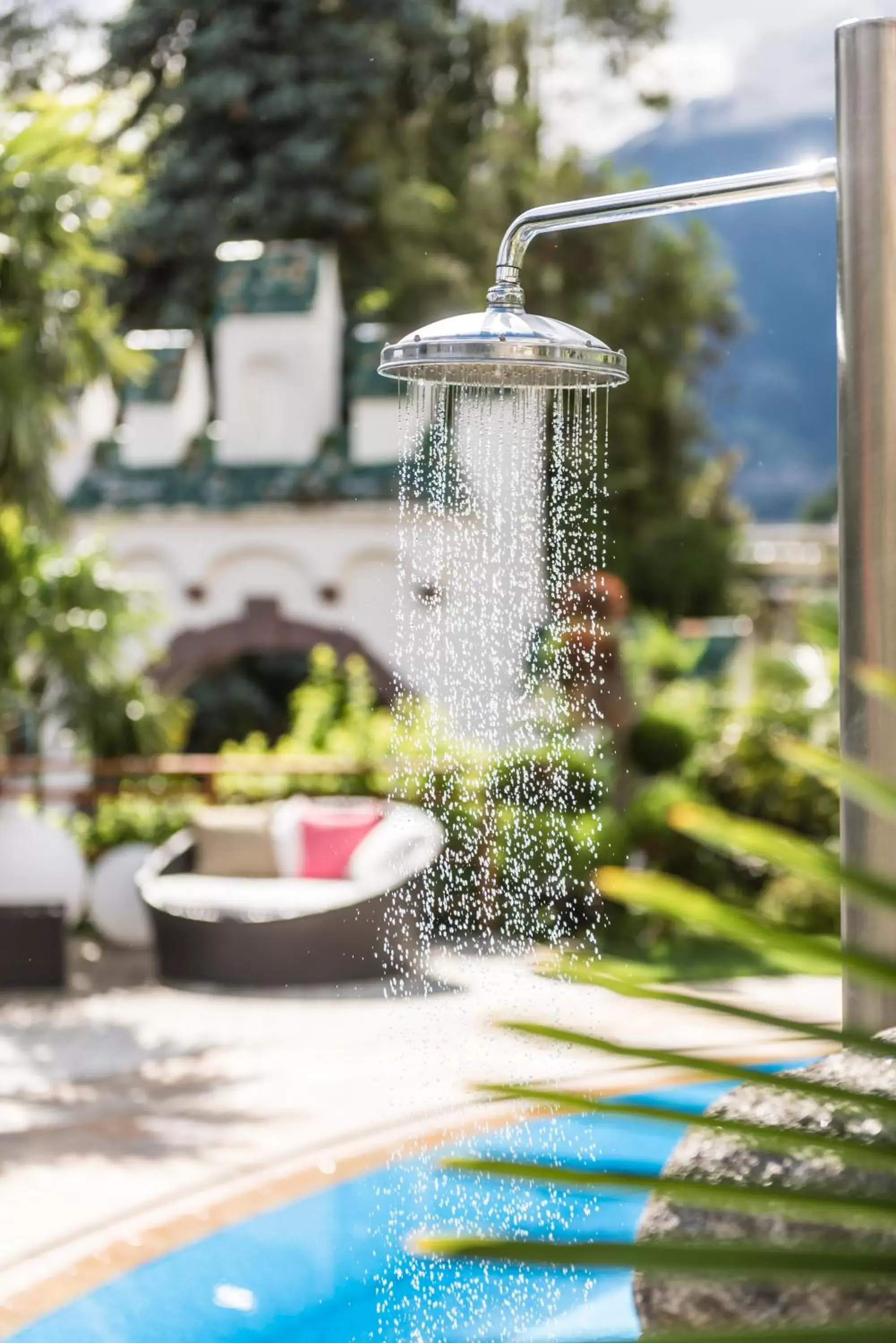 Spring, Swimming Pool in Hotel Sonnenburg