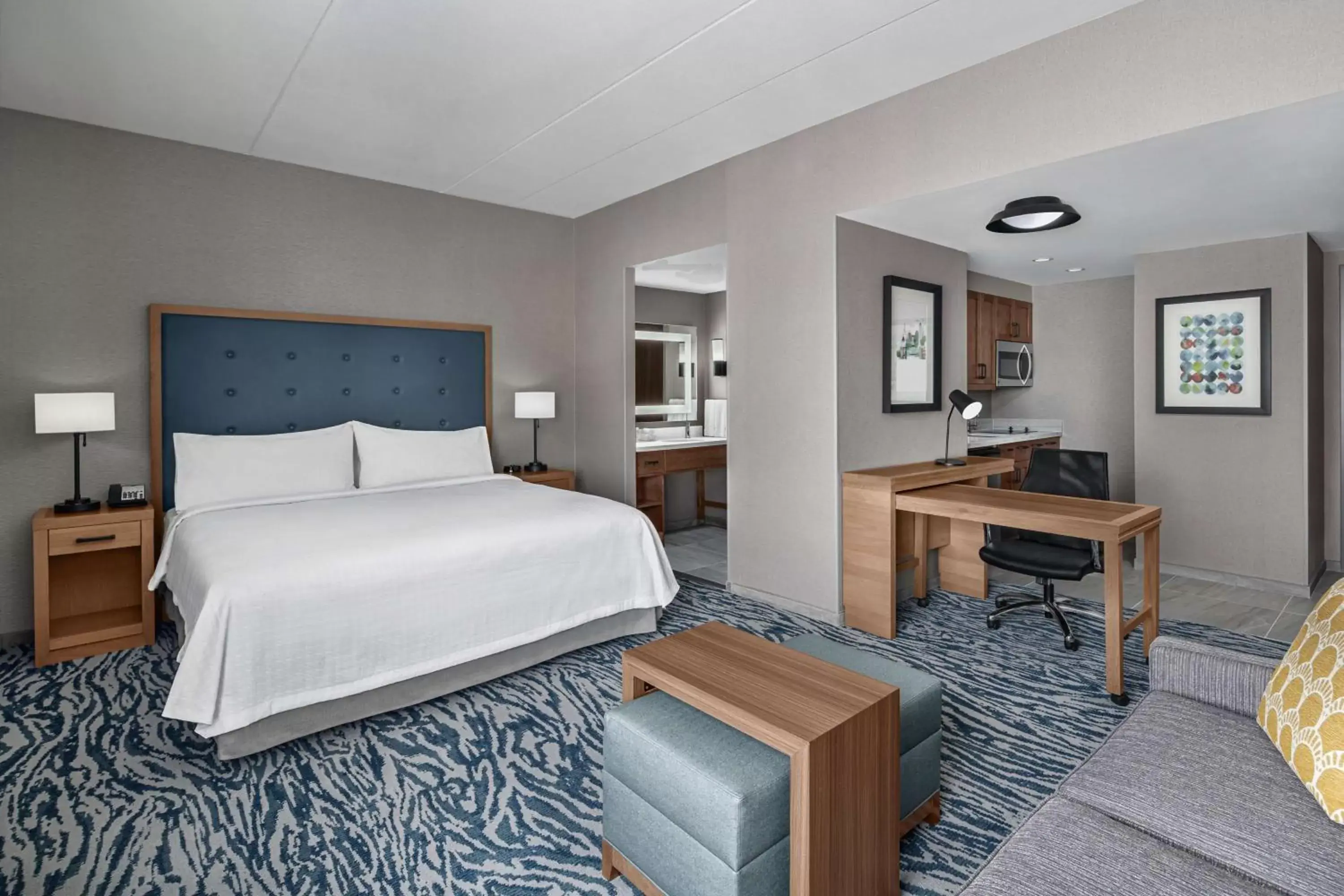 Bed in Homewood Suites by Hilton Boston Woburn