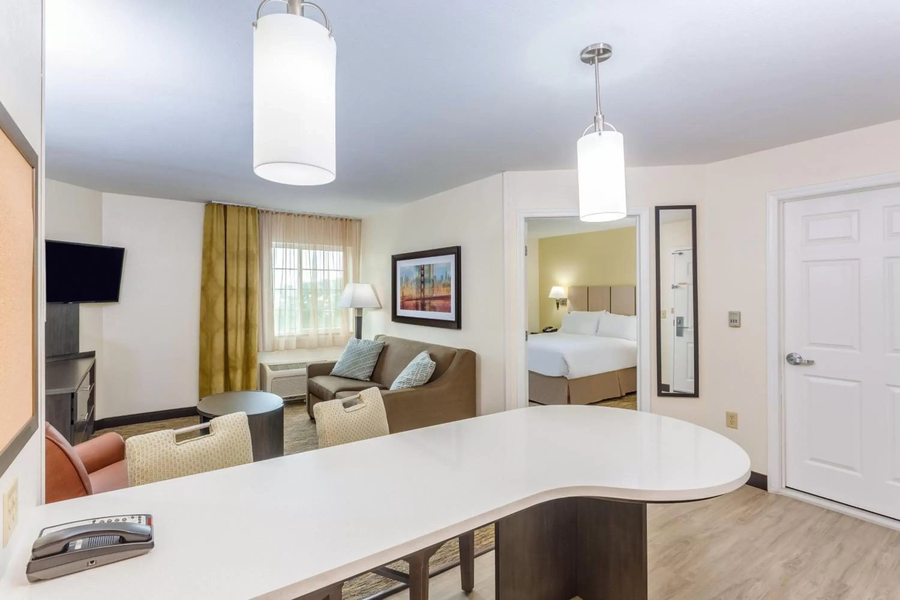 Photo of the whole room, Bed in Candlewood Suites Secaucus by IHG Photo of the whole room, Bed in Candlewood Suites Secaucus by IHG